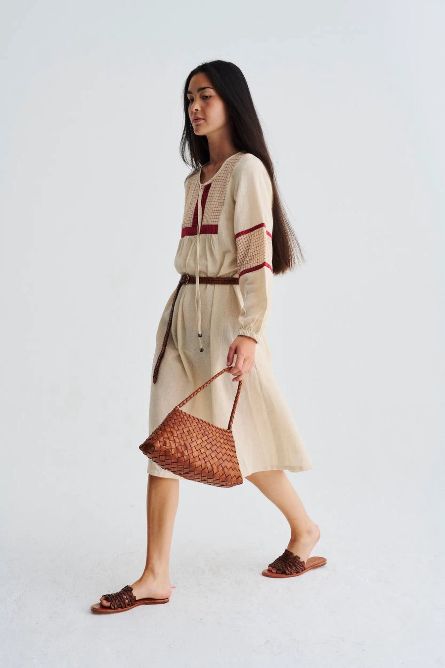 Tan Leather Shoulder Bag