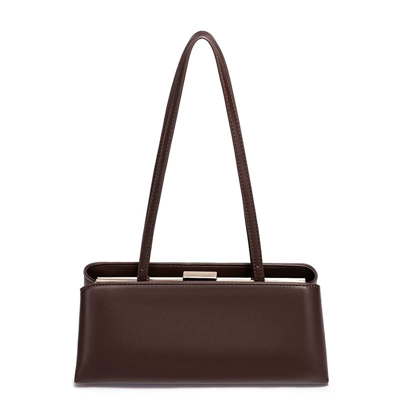 Kiss-Lock Bag in Dark Brown
