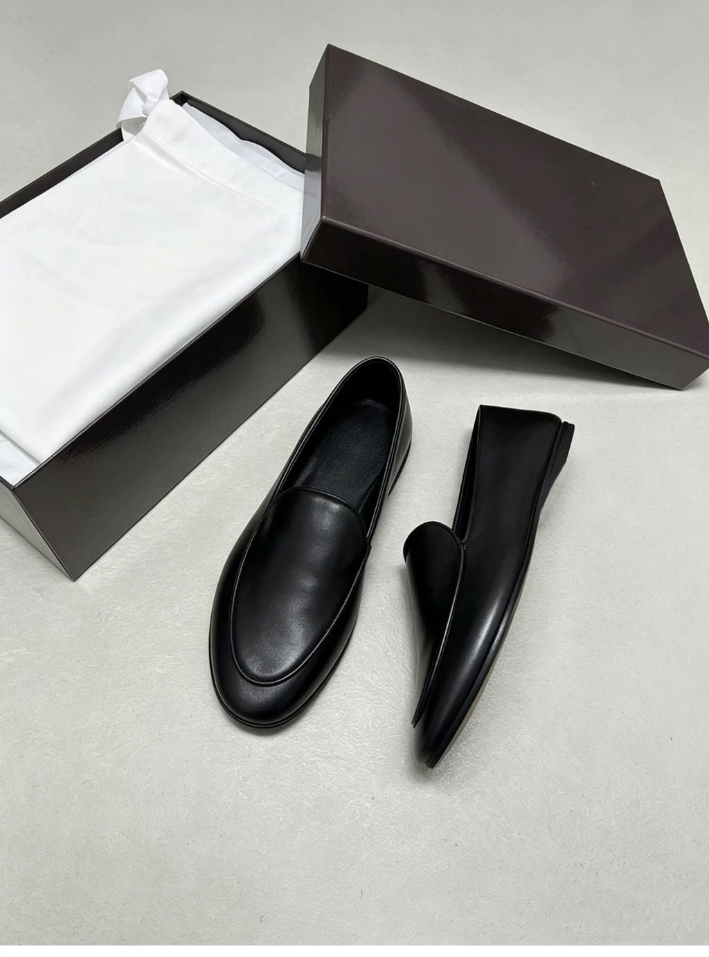 Minimal Suede Loafers