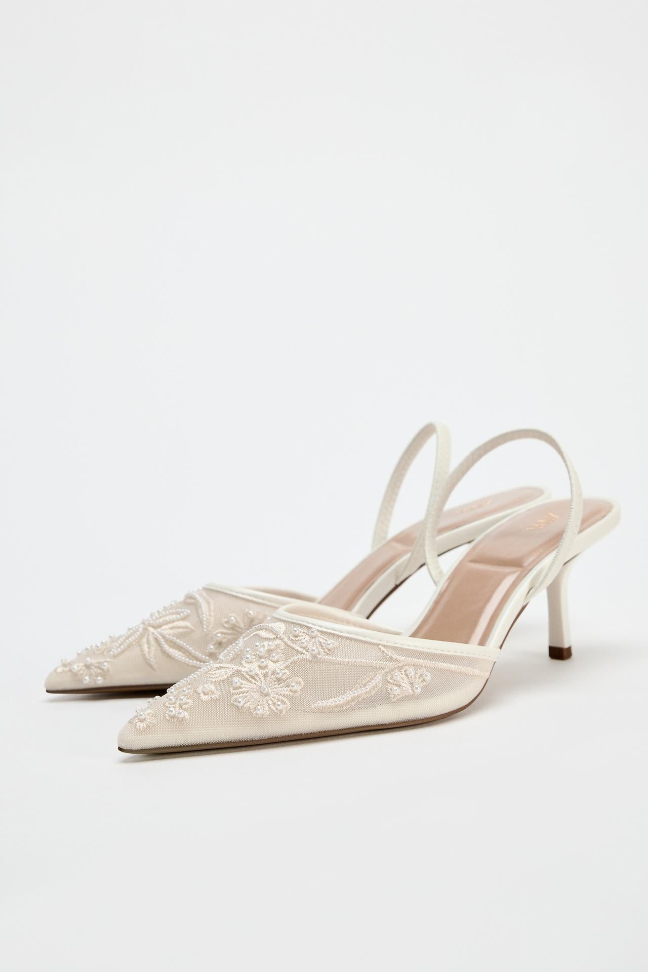 Bridal Embroidered Heels (Immediate)