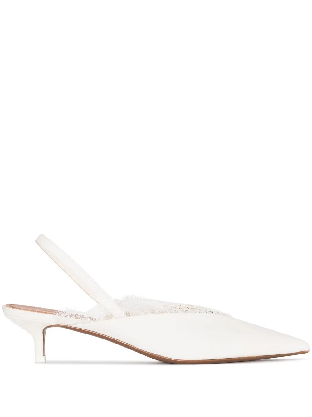 Ivory Slingback Pumps