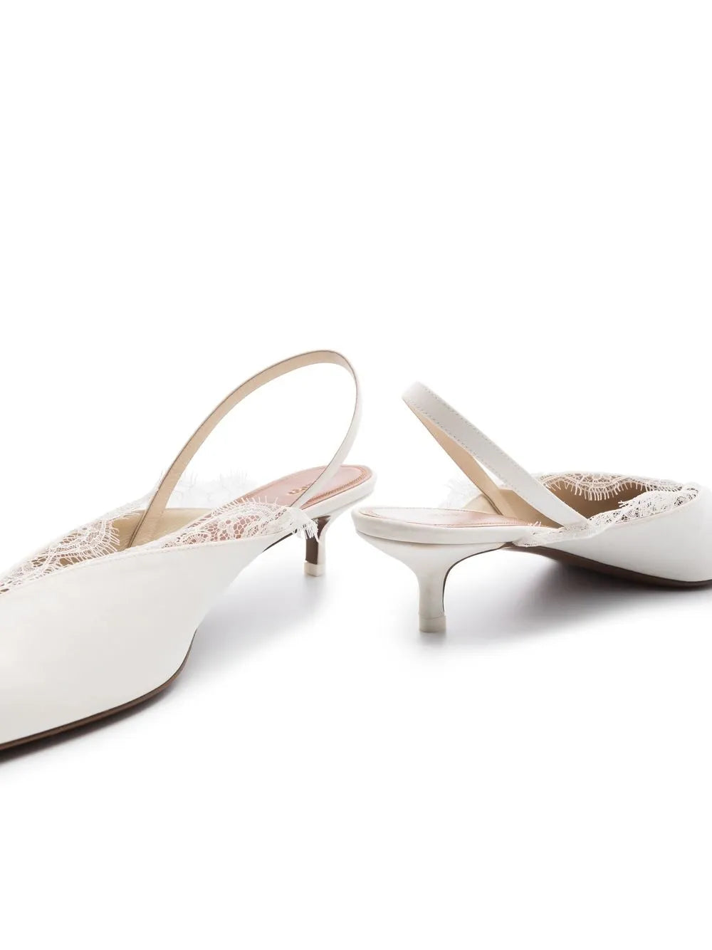 Ivory Slingback Pumps