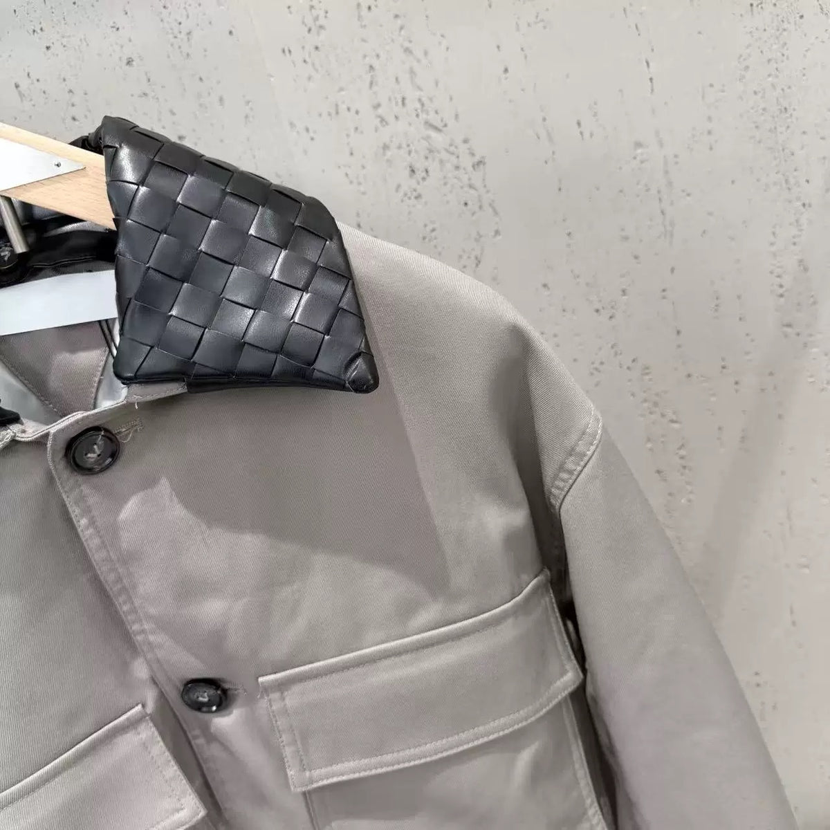 The Woven Collar Cropped Jacket