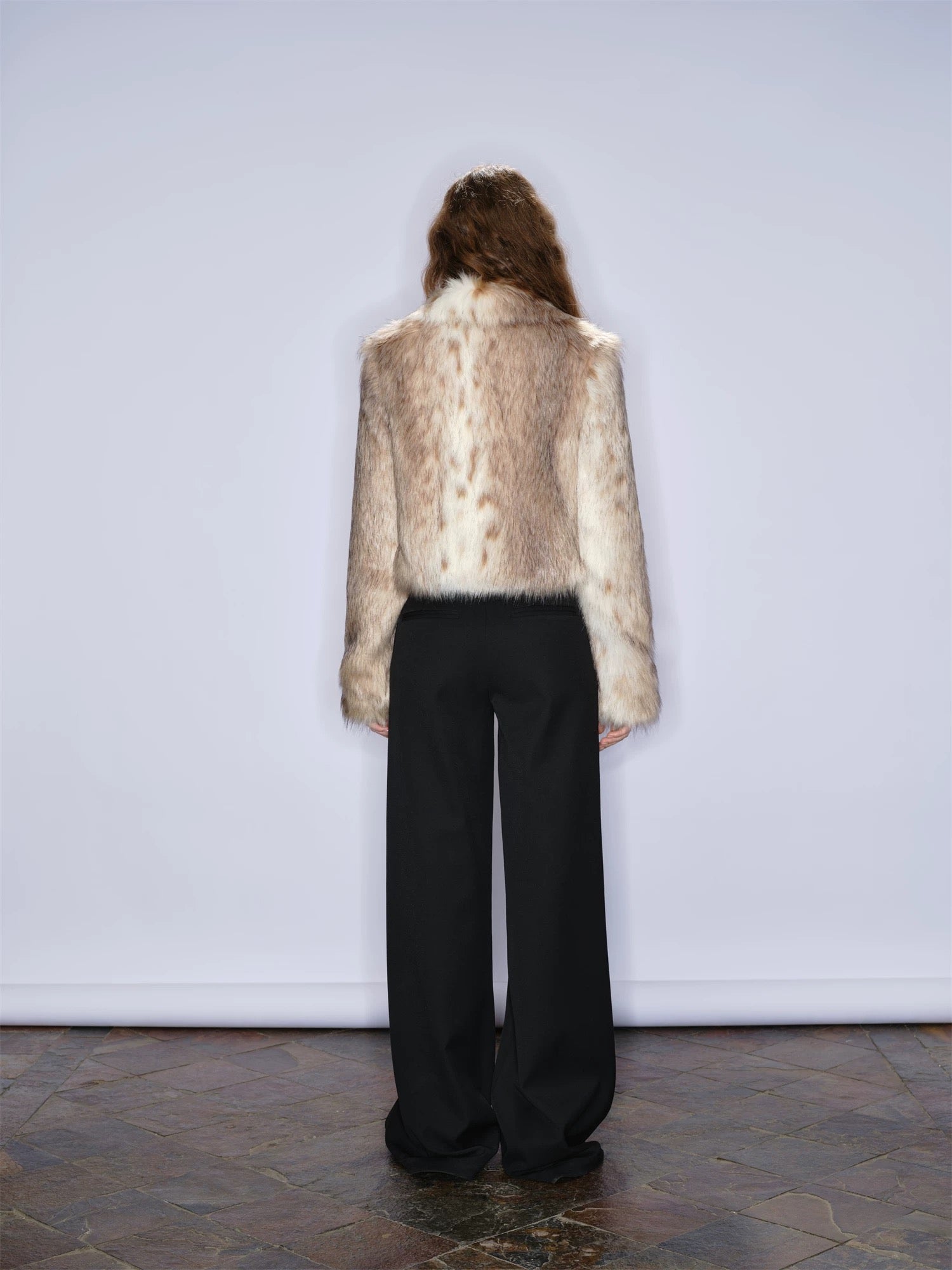 Jacquard Fur Jacket
