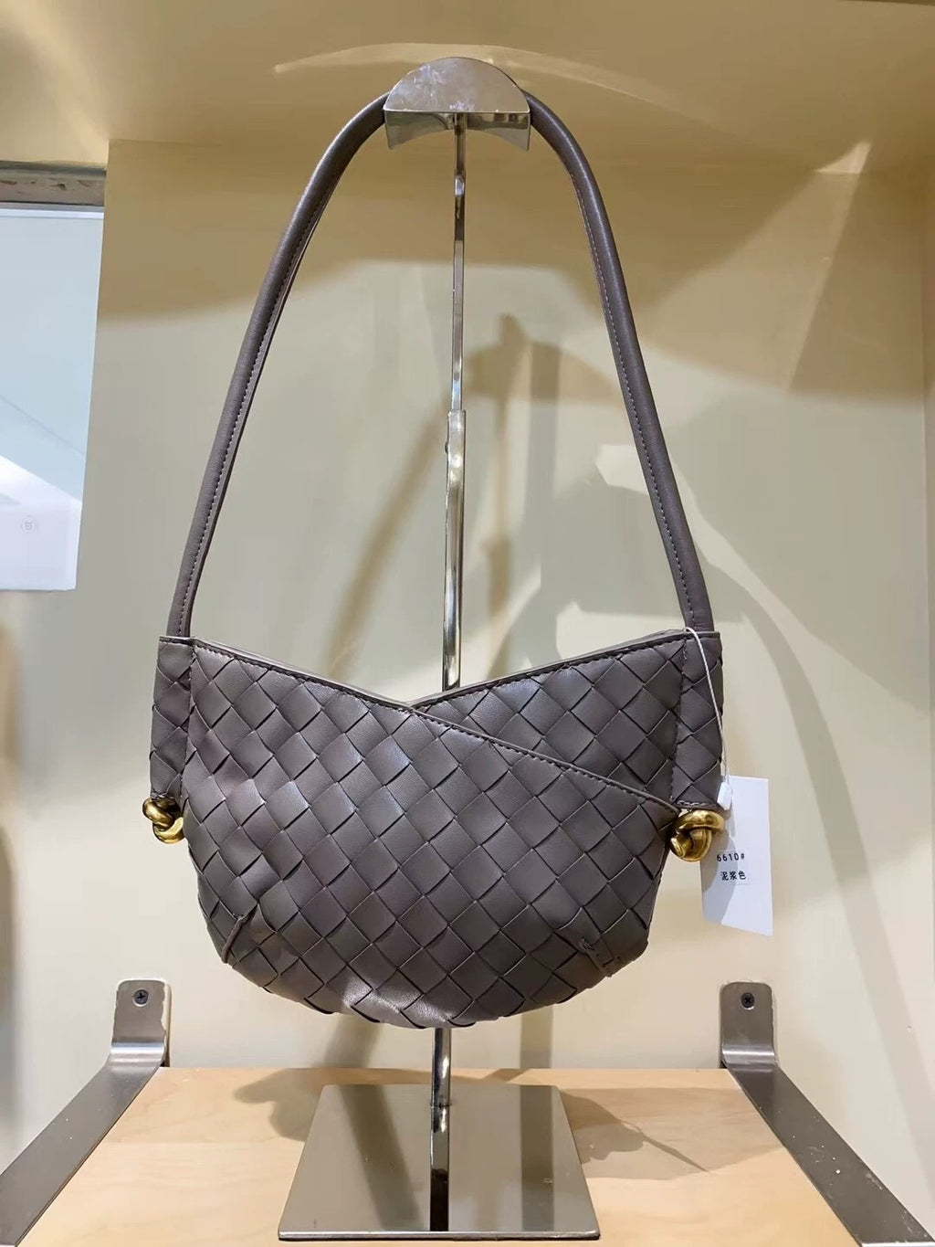 The Woven Crescent Shoulder Bag