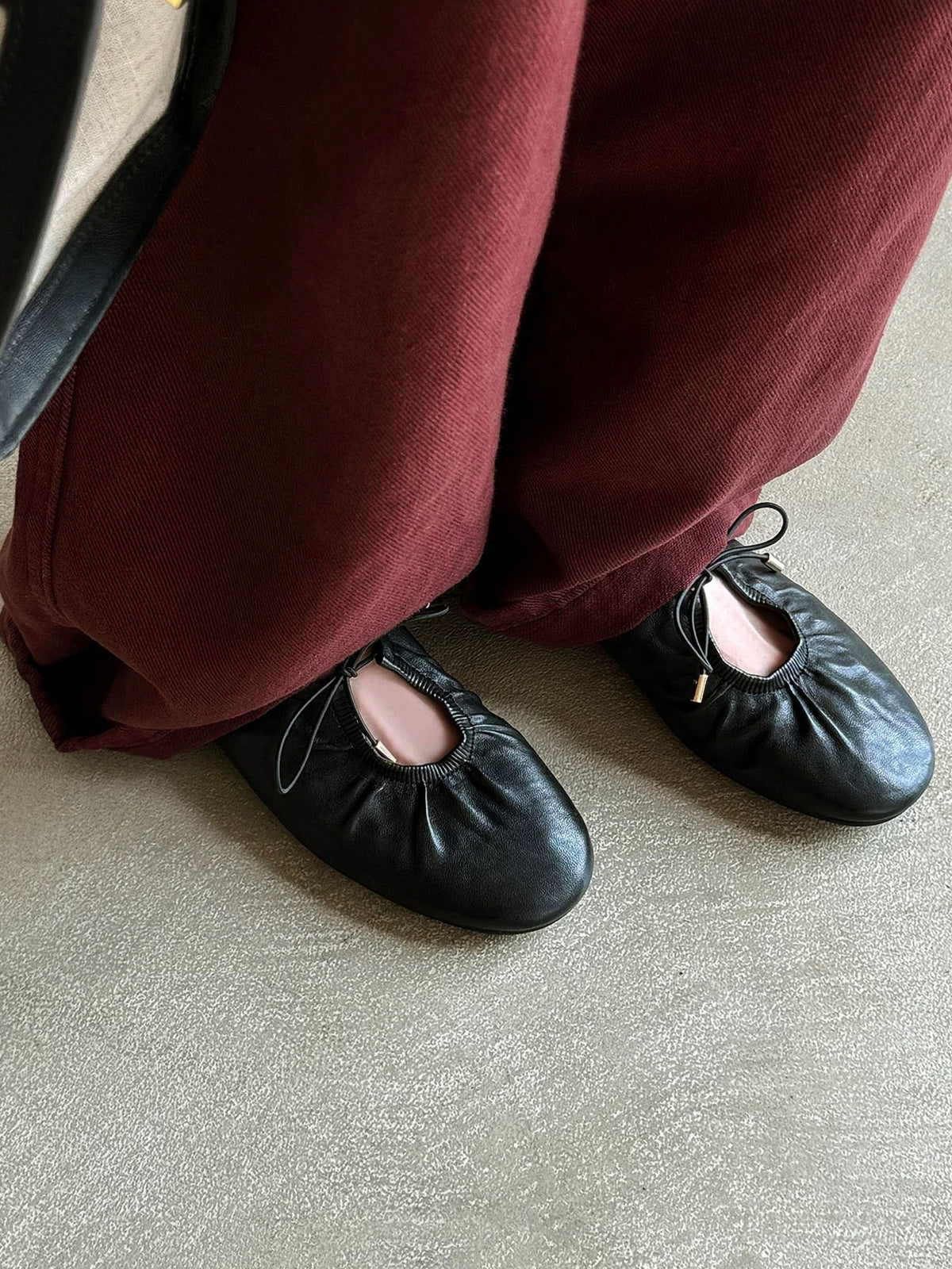 The Gathered Toe Ballet Flat (Immediate)