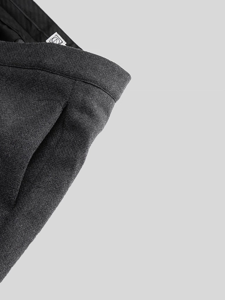 Soft-Drape Trousers in Charcoal