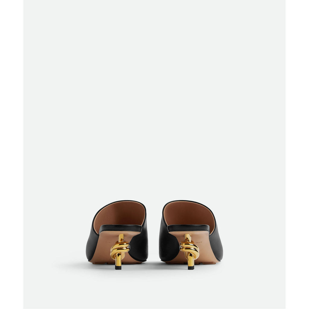 Knot leather mules