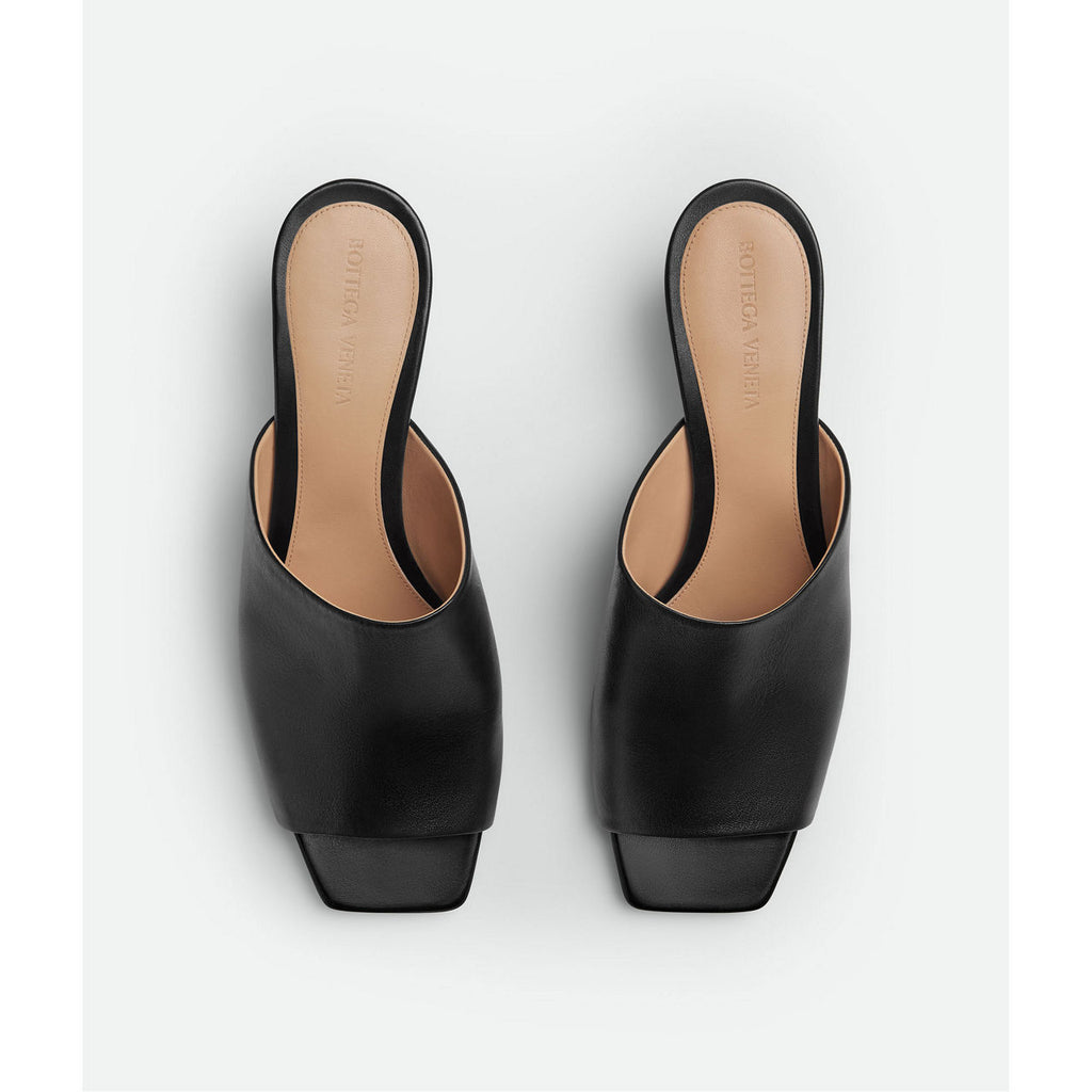 Knot leather mules