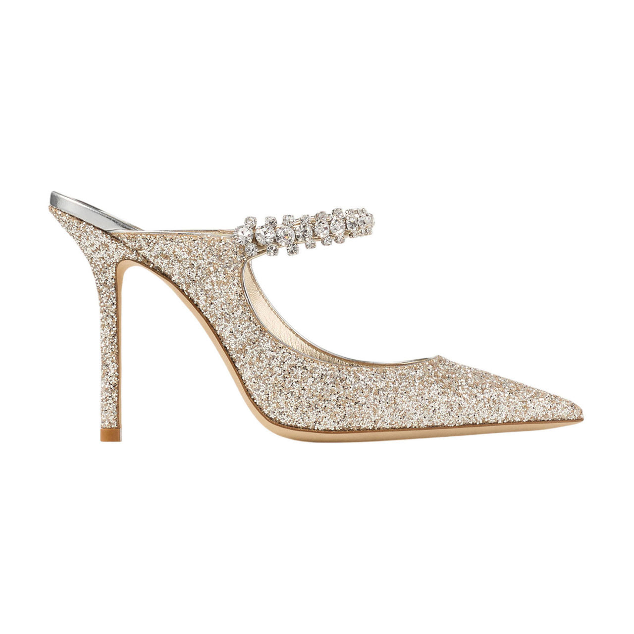 Sand Glitter Fabric Mules