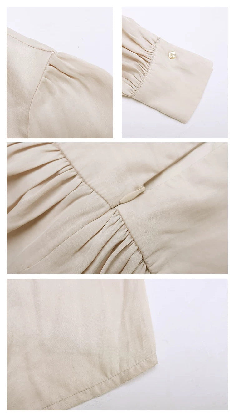 Champagne Pleated Maxi Dress