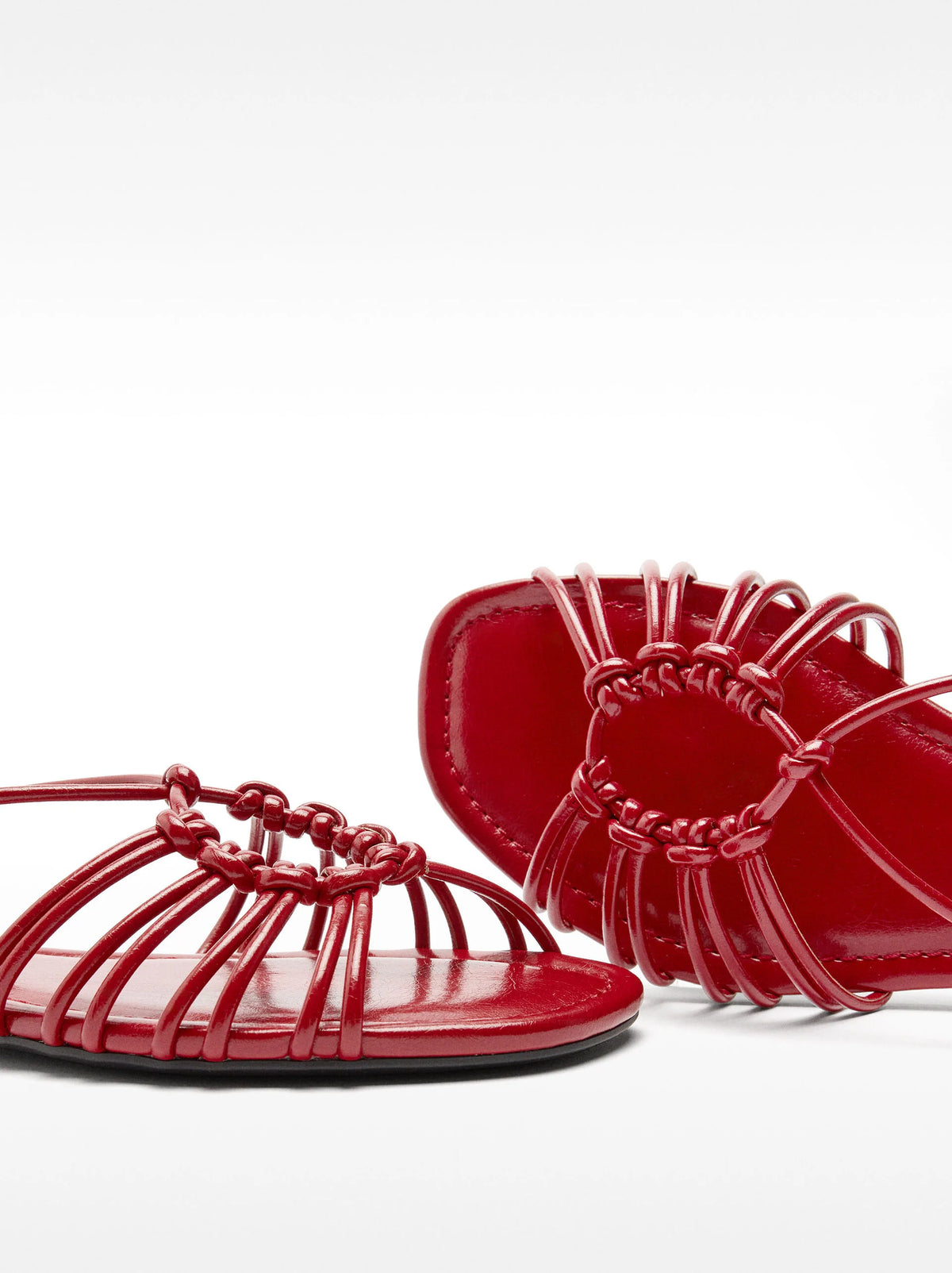 Flats Sandals in Red (Immediate)