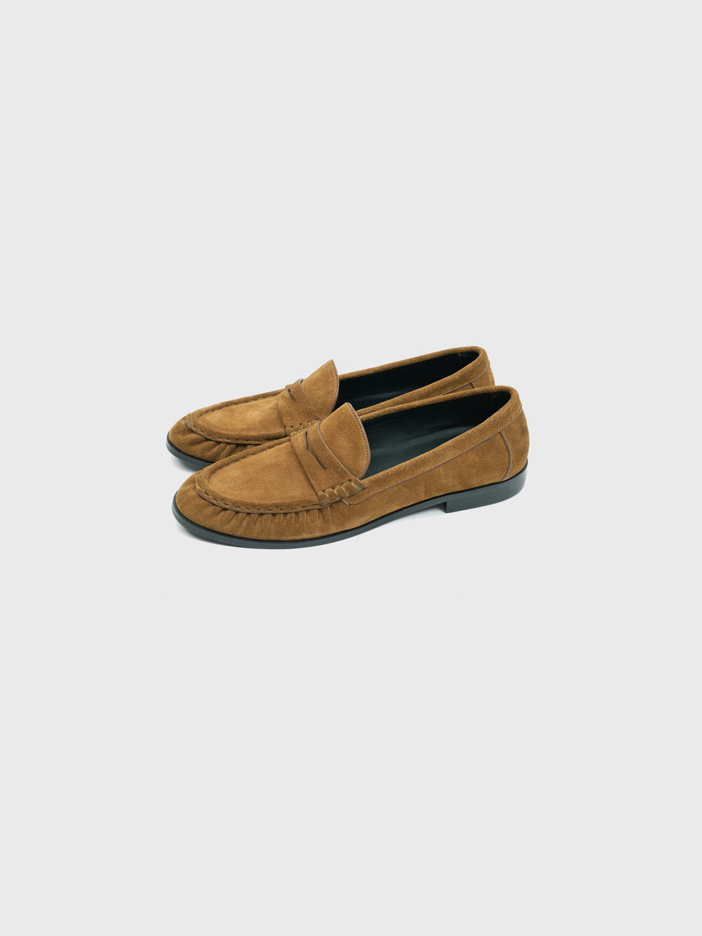 Penny Loafers in Camel Brown