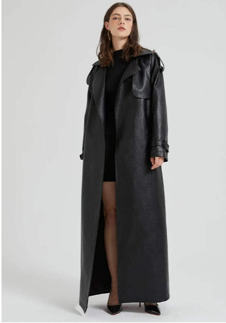 Maxi Leather Coat (Immediate)