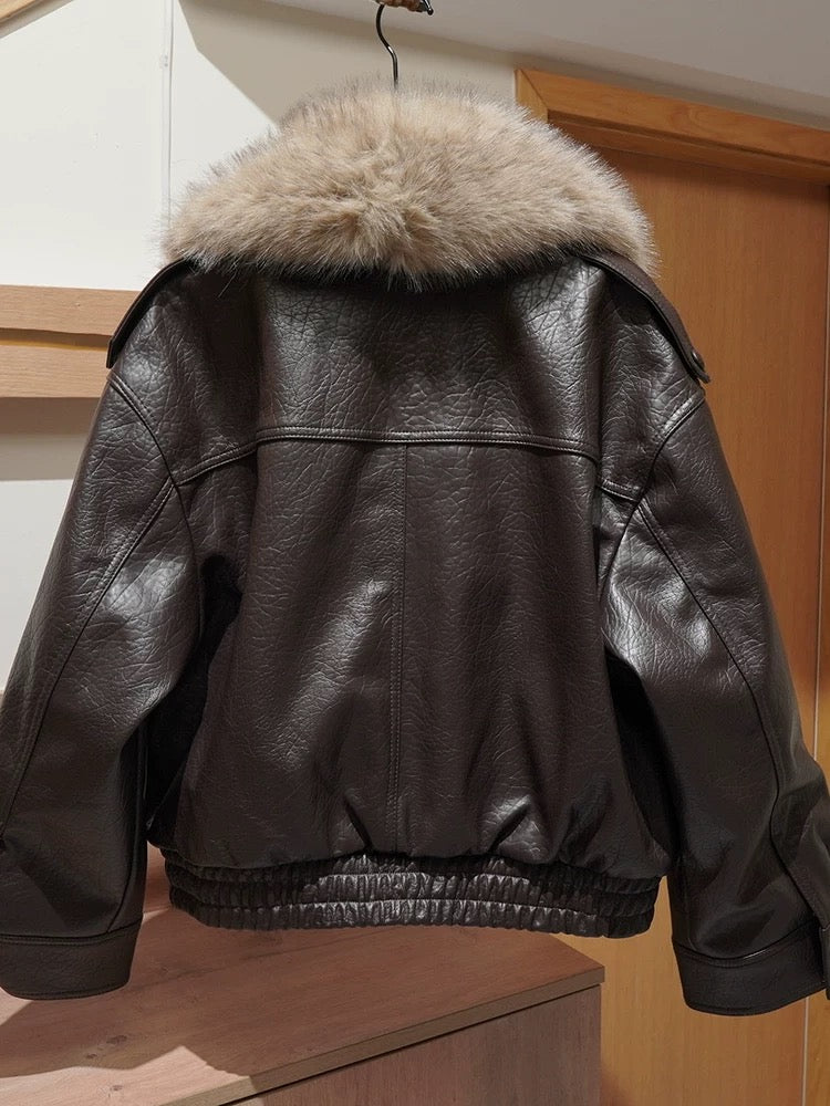 Faux Leather Jacket