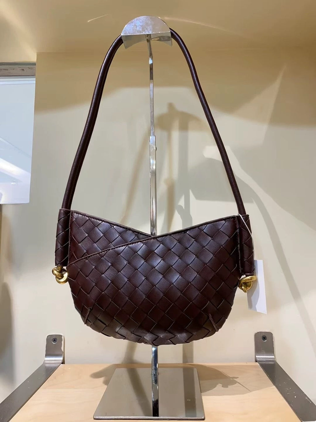 The Woven Crescent Shoulder Bag
