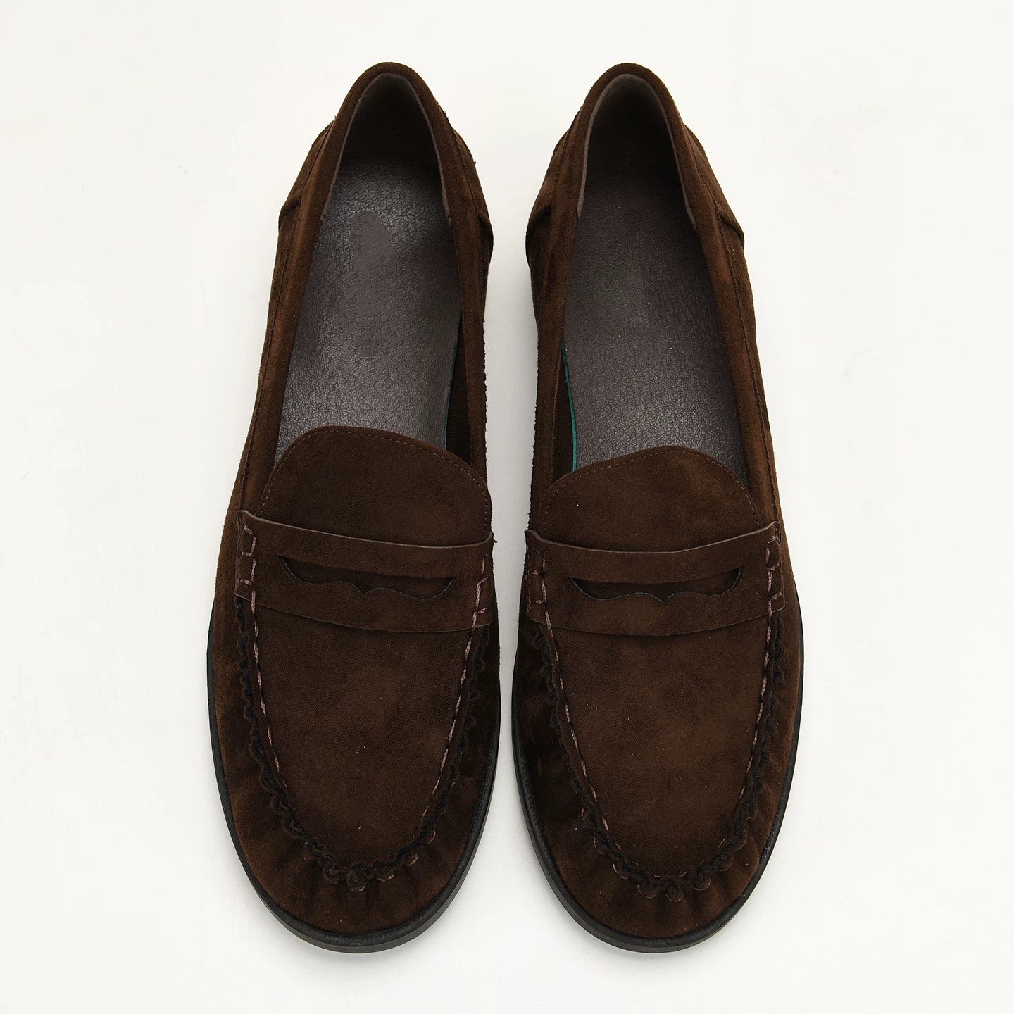 Suede Dark Brown Loafers (Immediate)