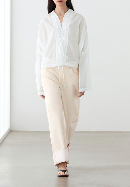 100% Cotton Shirt with Fastening Detail