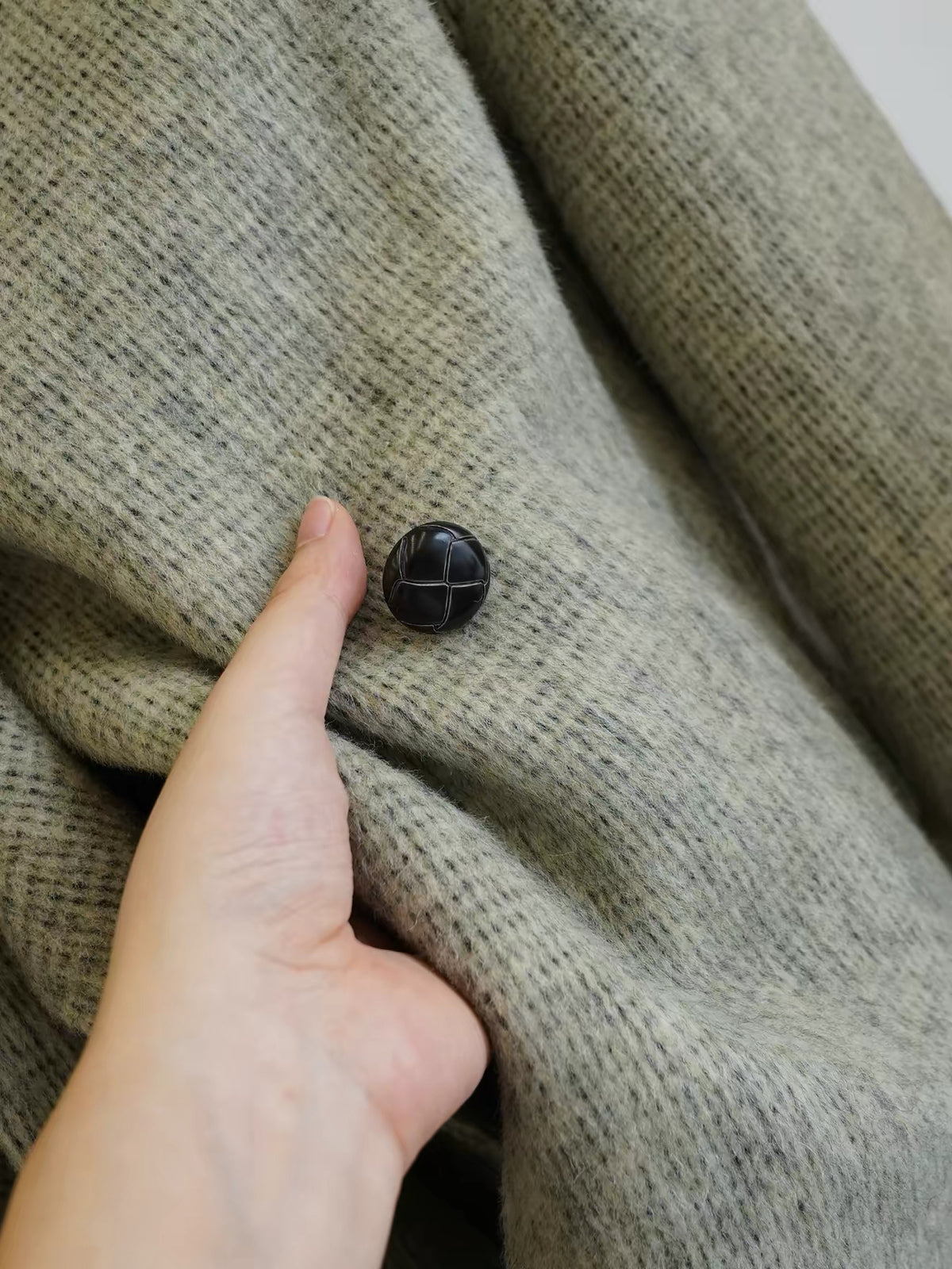 Wool Jacket with Attached Scarf