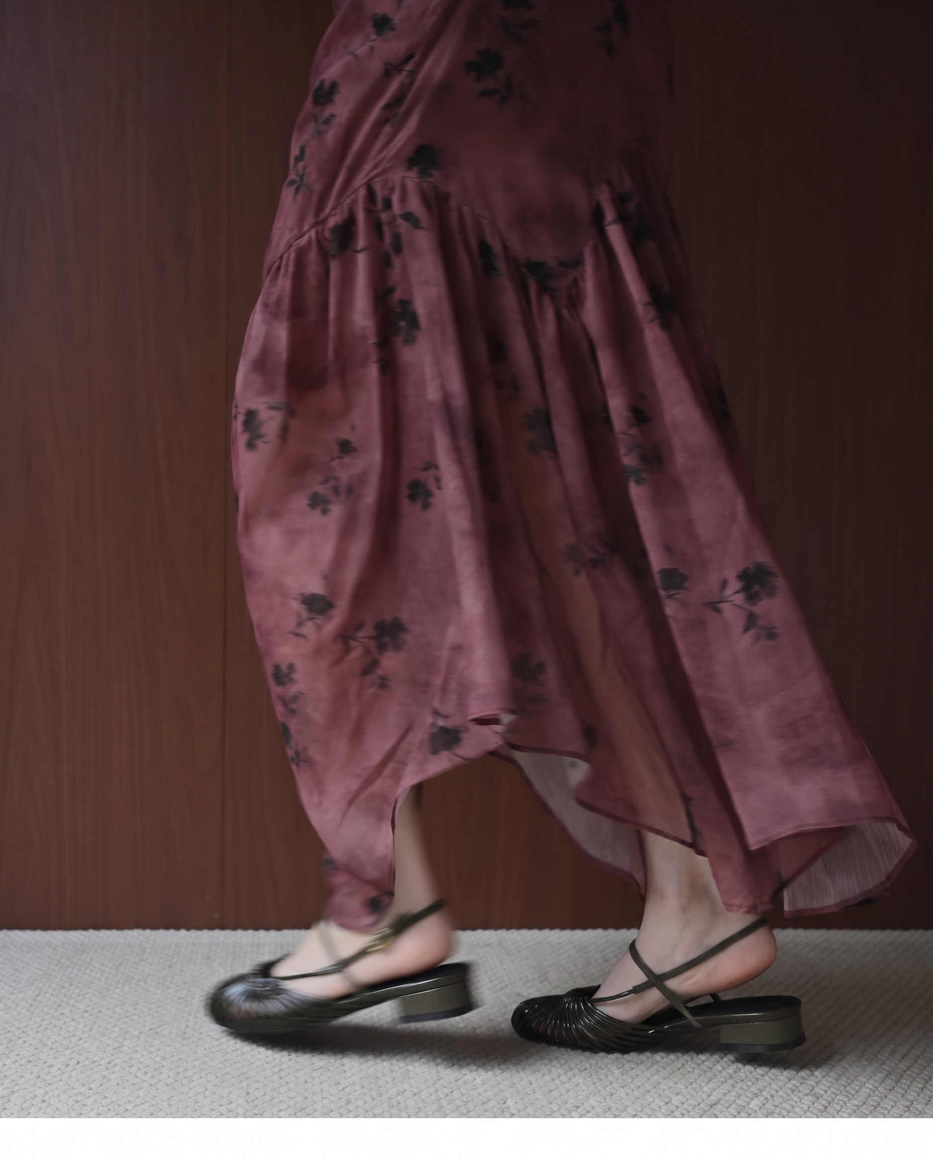 The Braided Slingbacks in Dark Olive