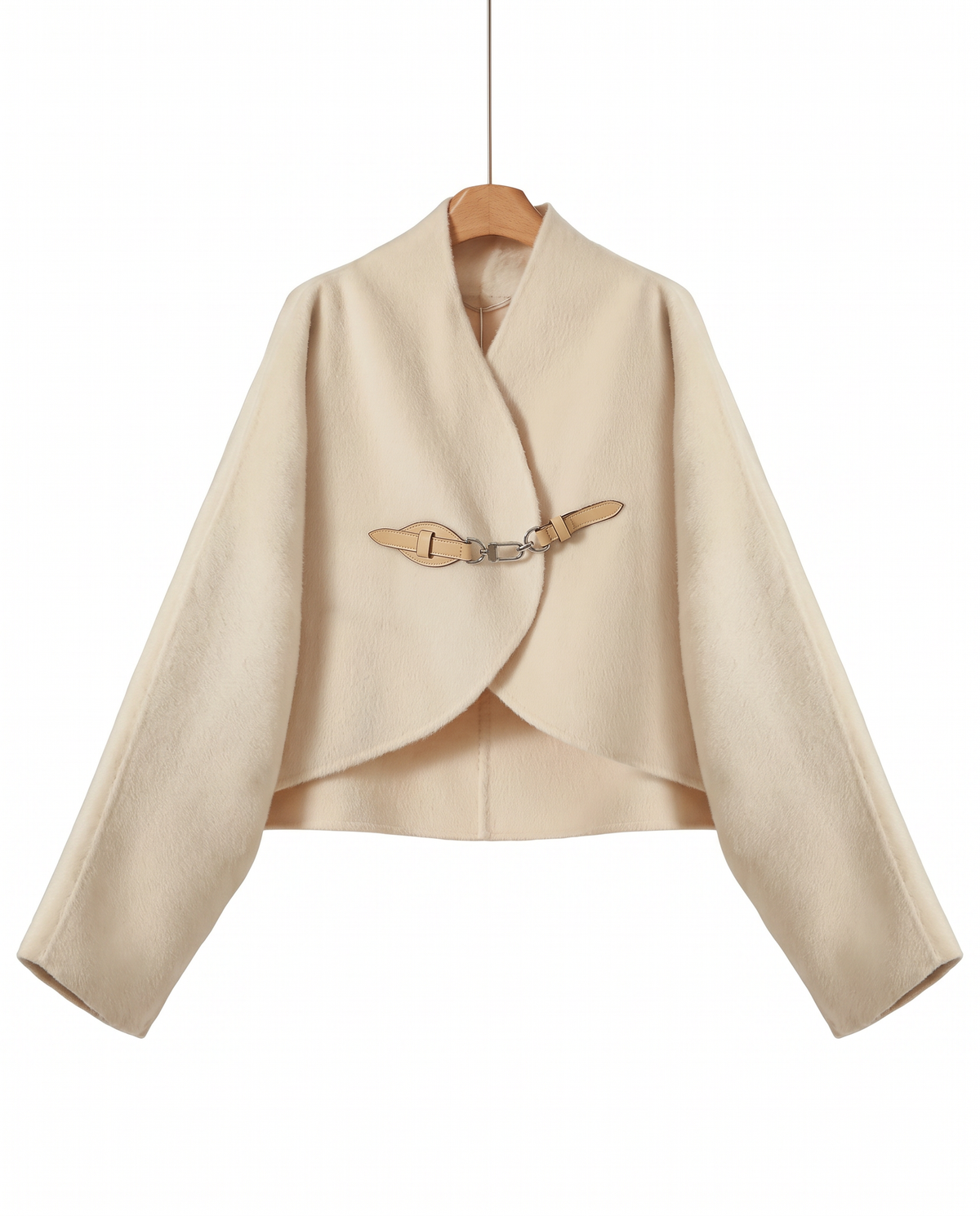 The Belted Wrap Wool Jacket