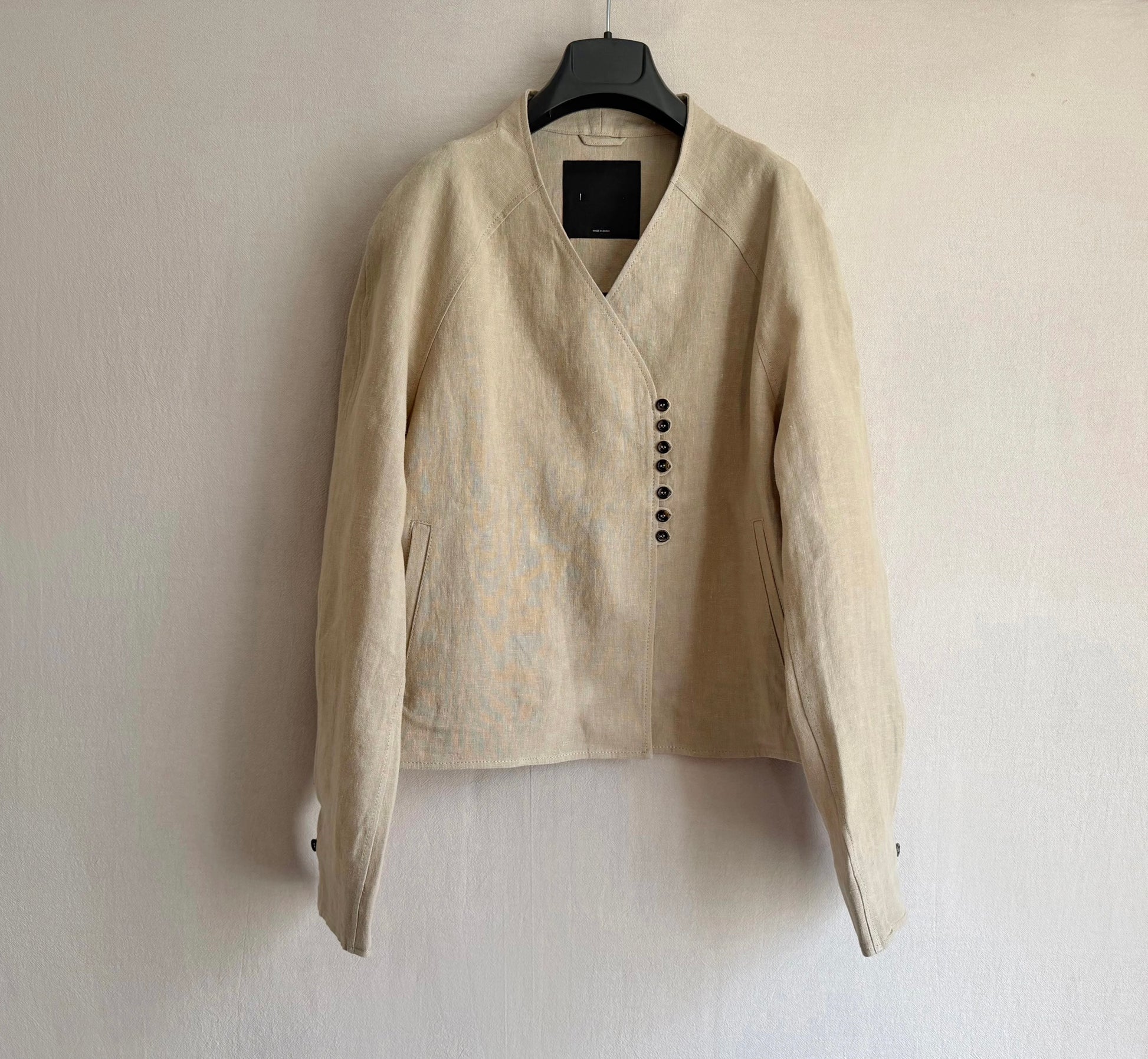 Cropped 100% Linen Blouse