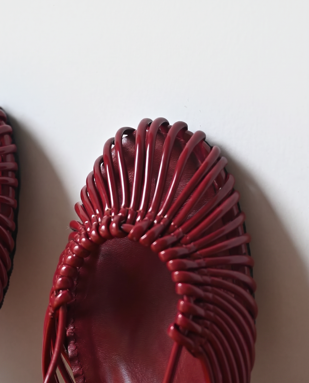 The Braided Slingbacks in Red