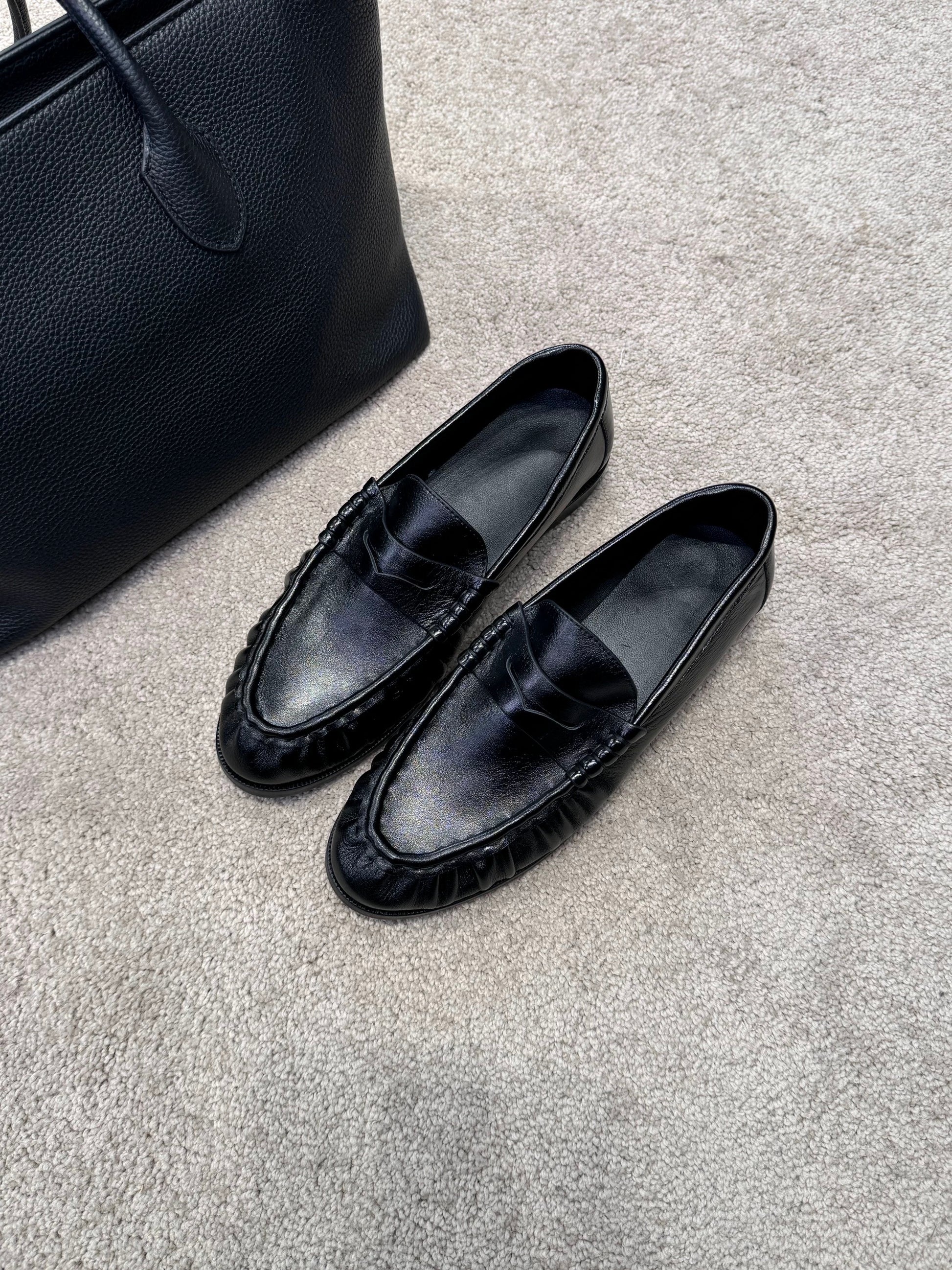 Black Penny Loafers