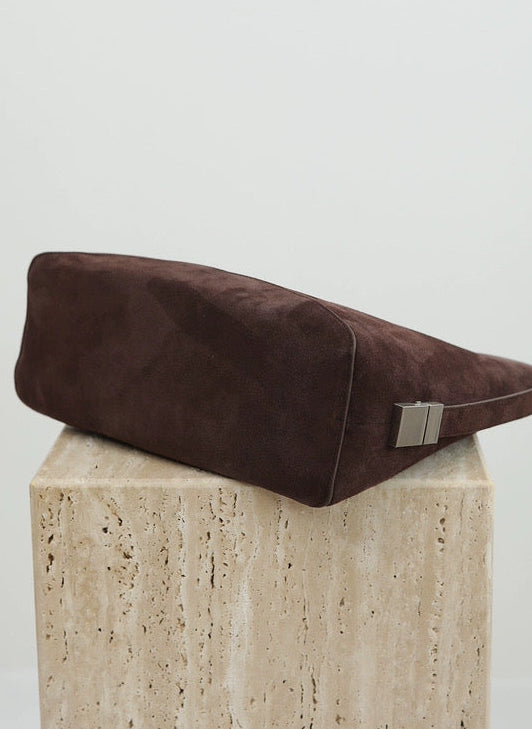 The Sculpt Hobo in Brown Suede