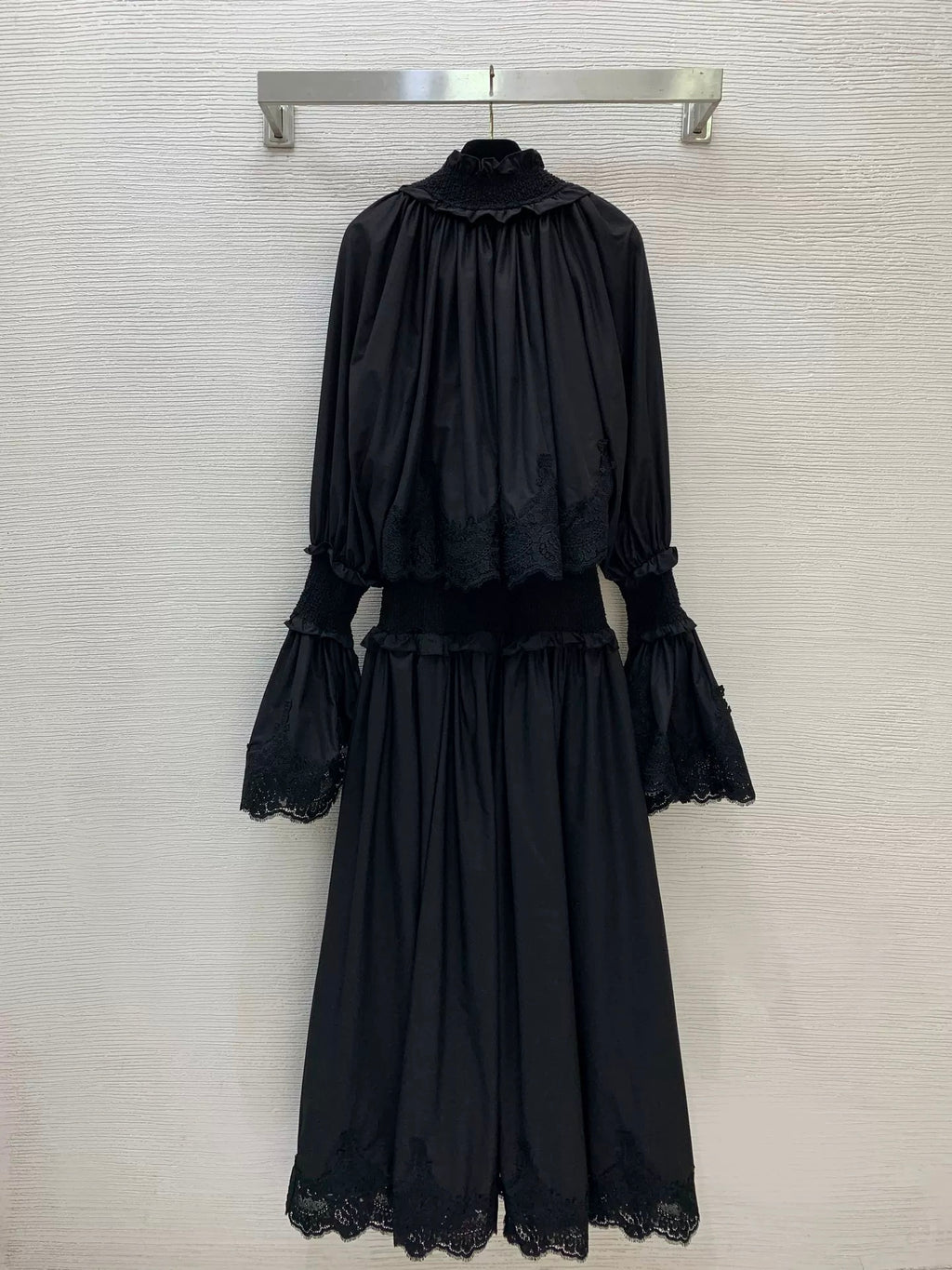 Lace Detail Dress in Black