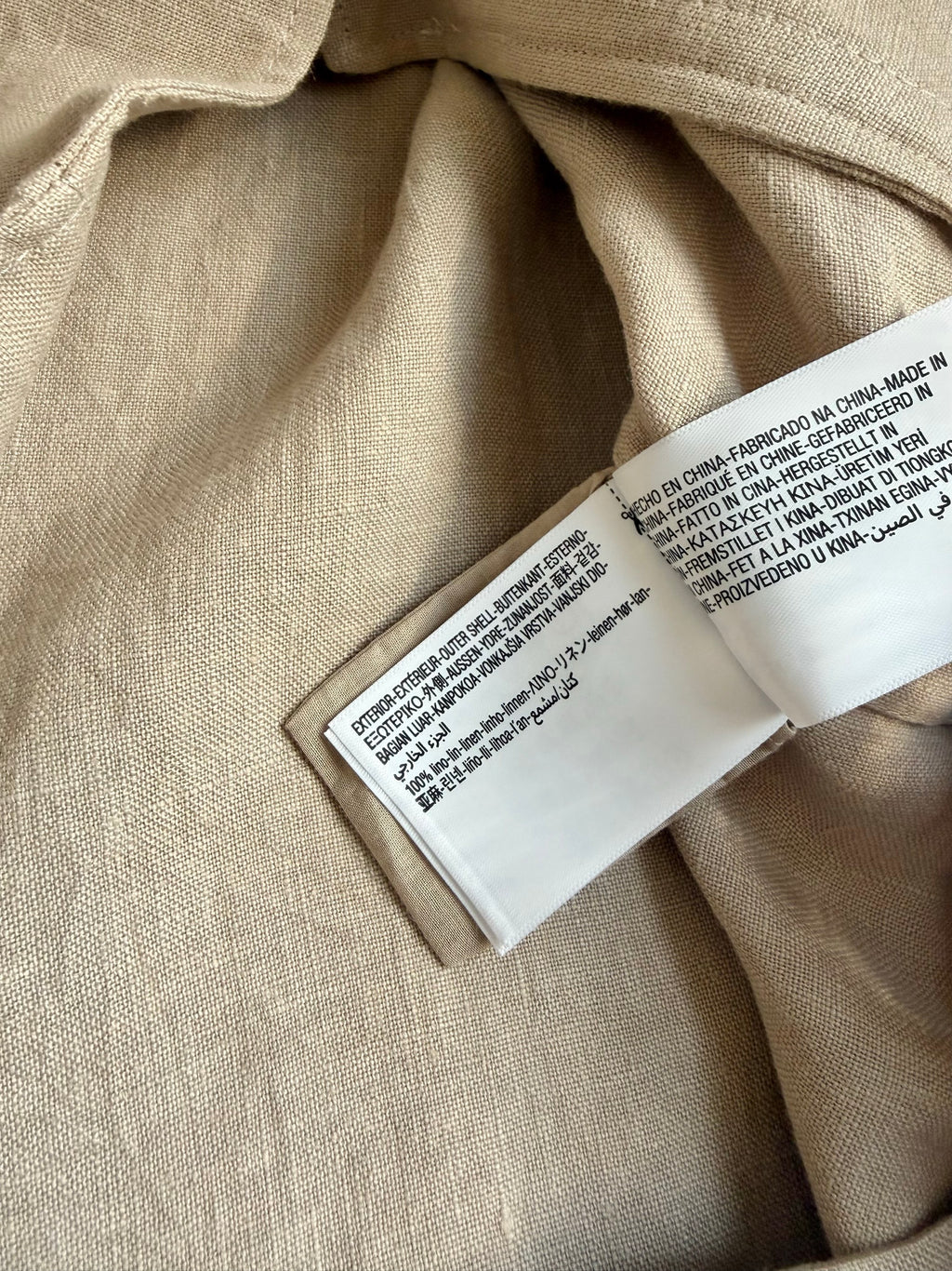 Cropped 100% Linen Blouse