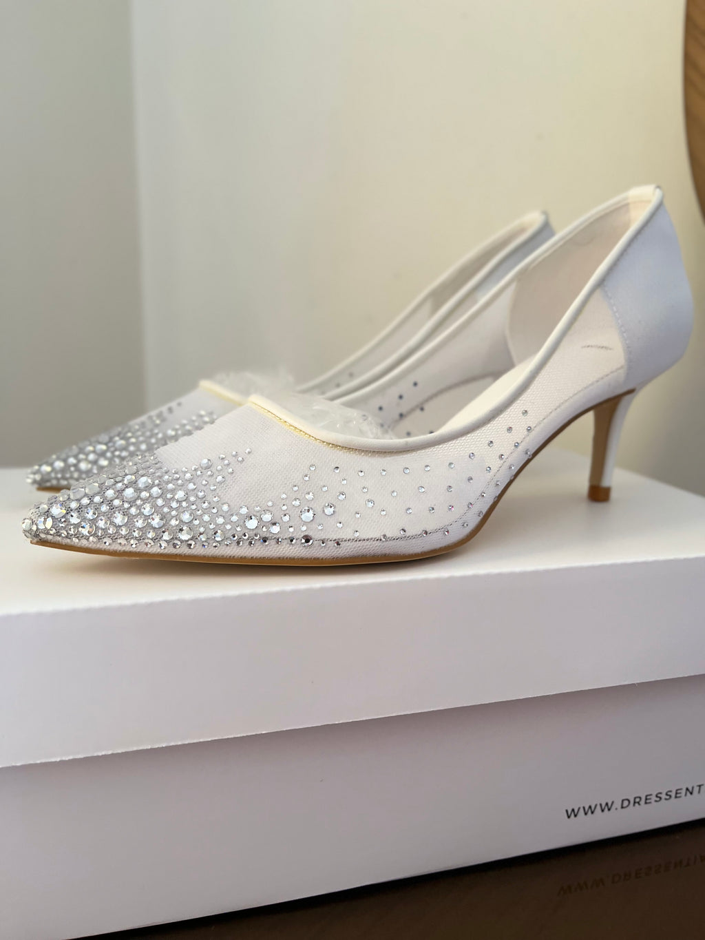Studded Bridal Heels (Immediate)