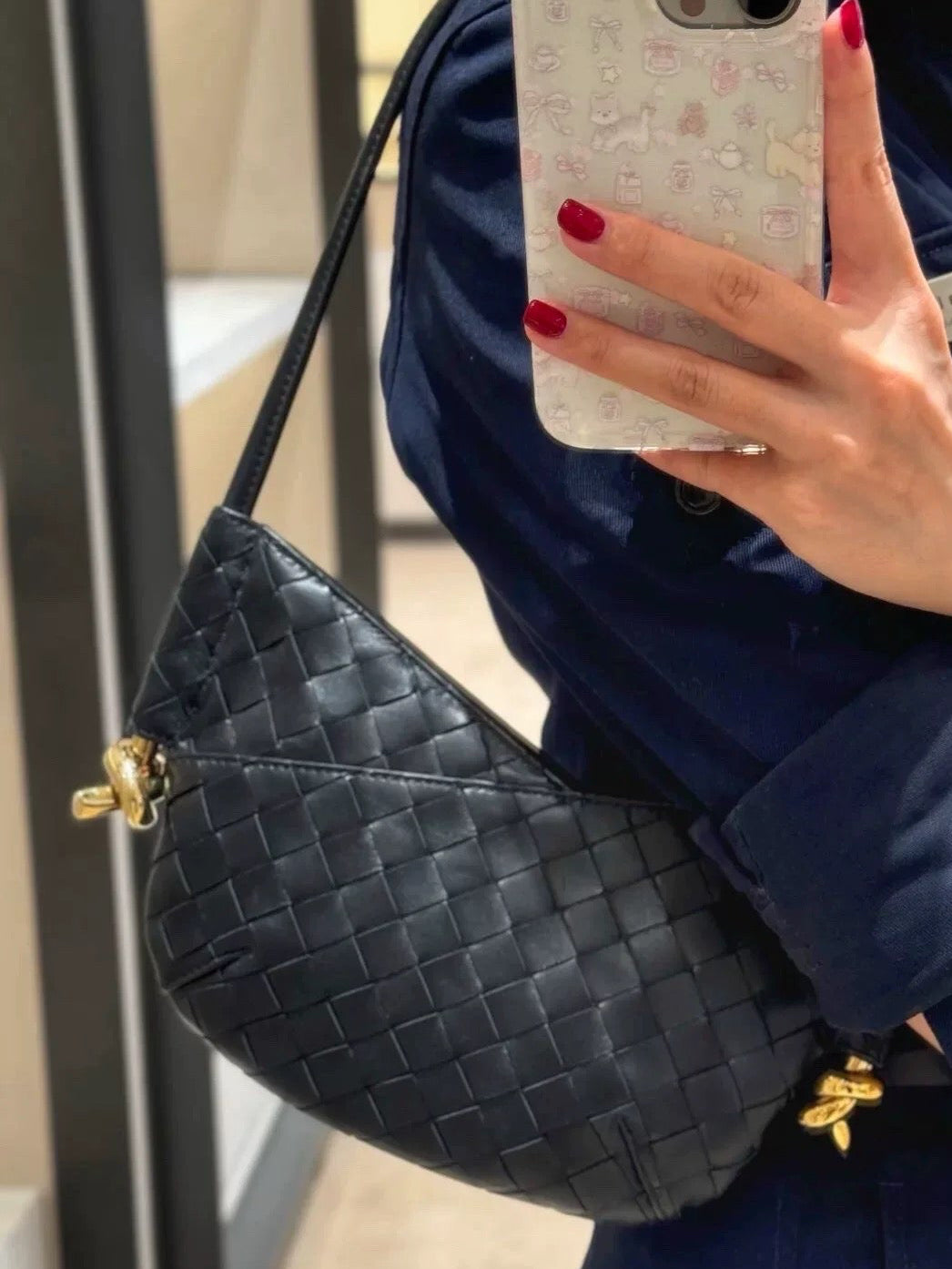 The Woven Crescent Shoulder Bag