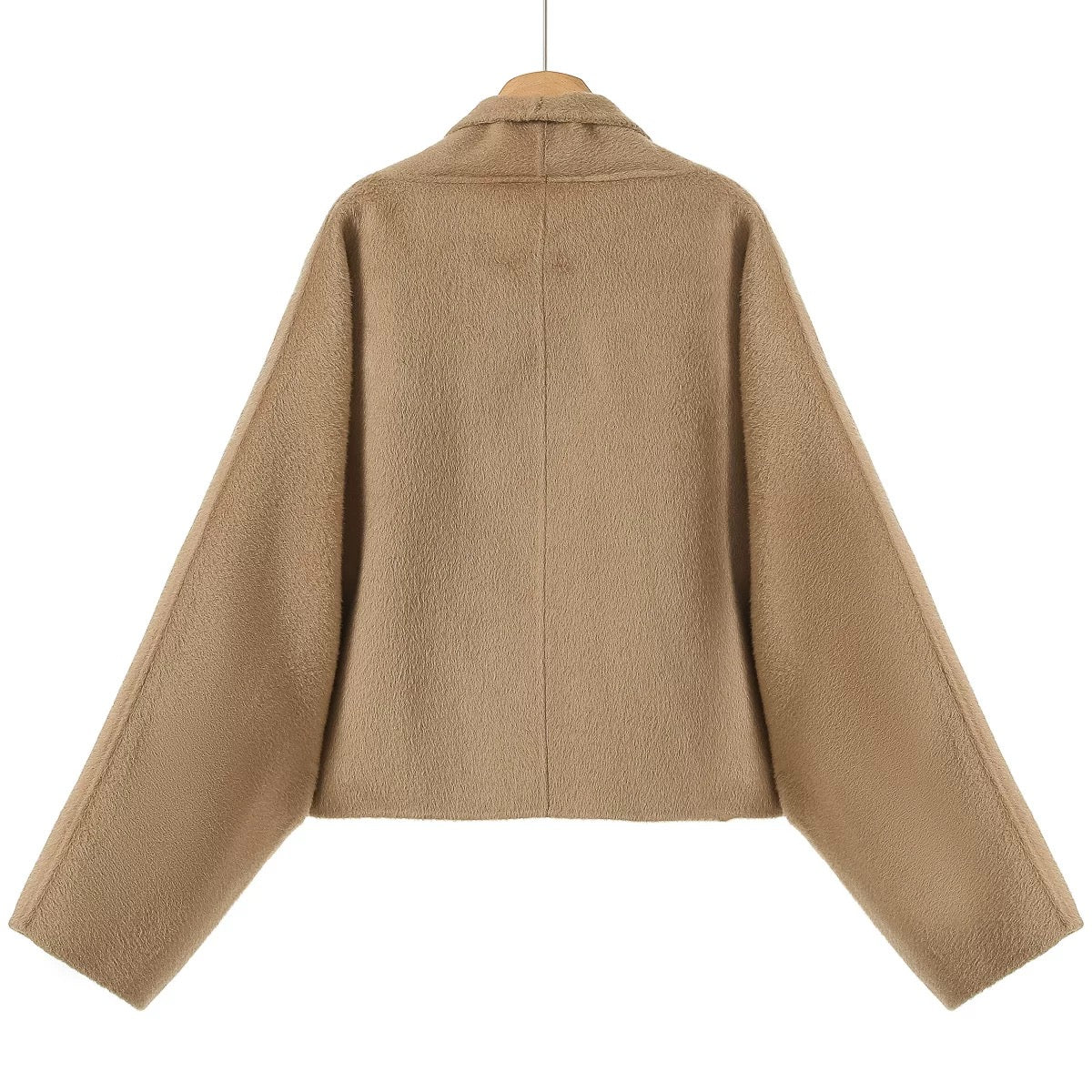 The Belted Wrap Wool Jacket