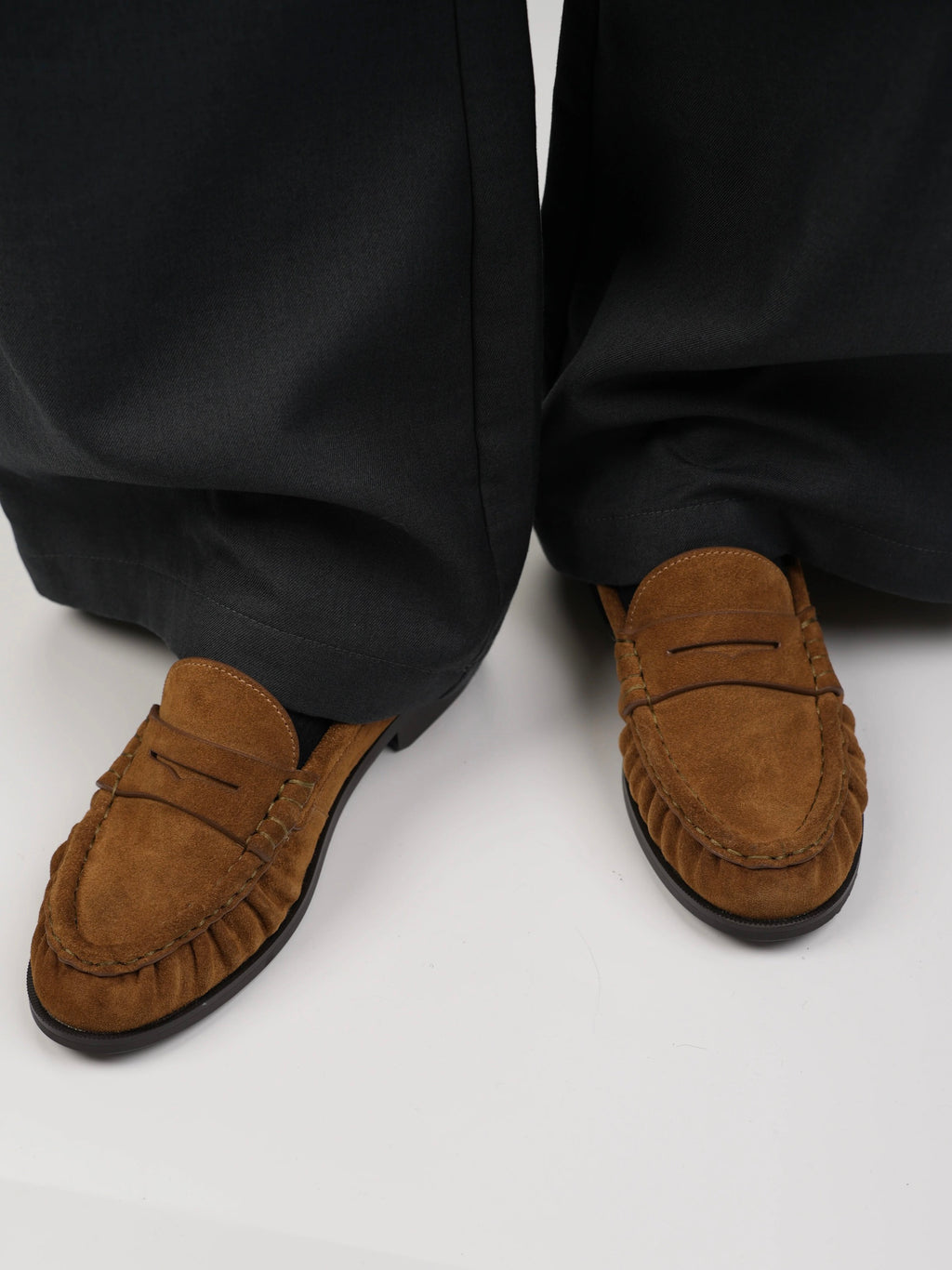 Penny Loafers in Camel Brown