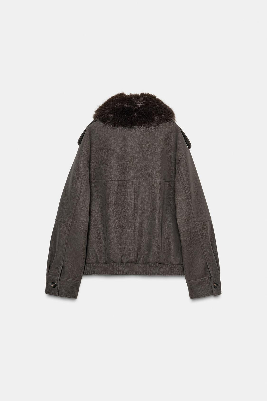 Faux Fur Leather Jacket