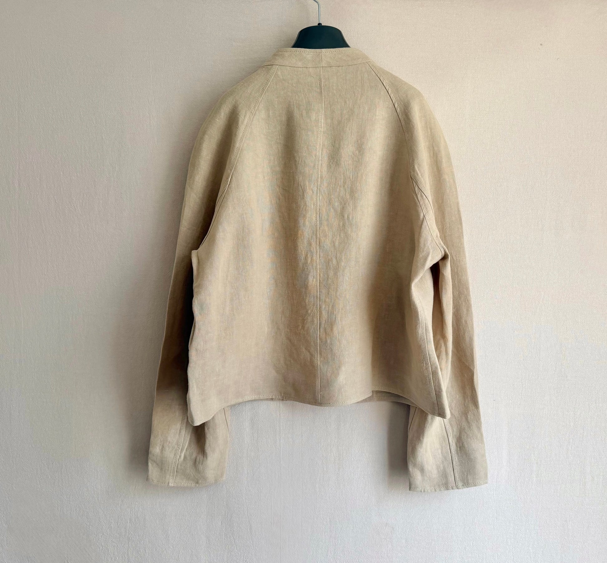Cropped 100% Linen Blouse