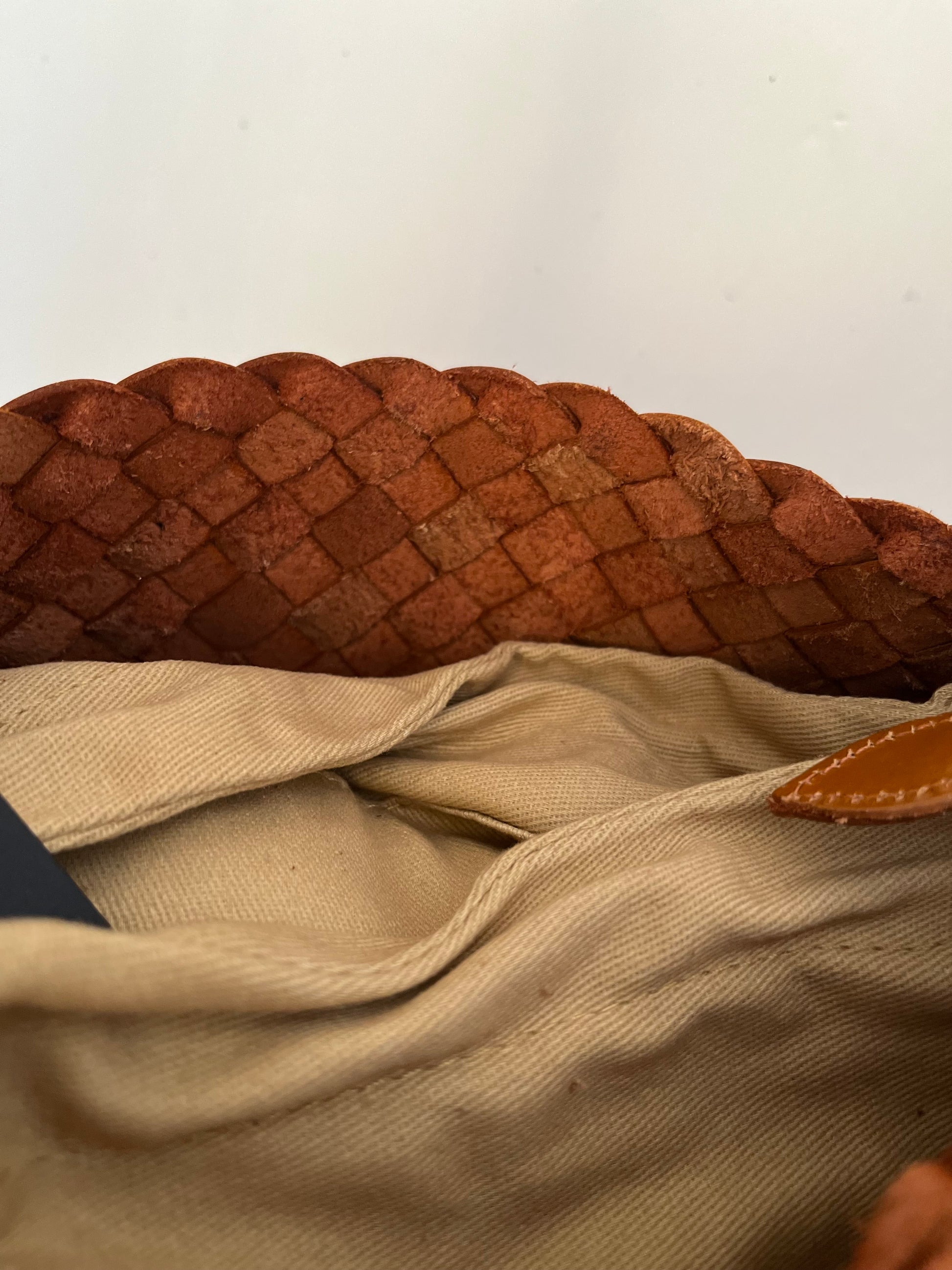 Woven Shoulder Bag in Tan (Immediate)