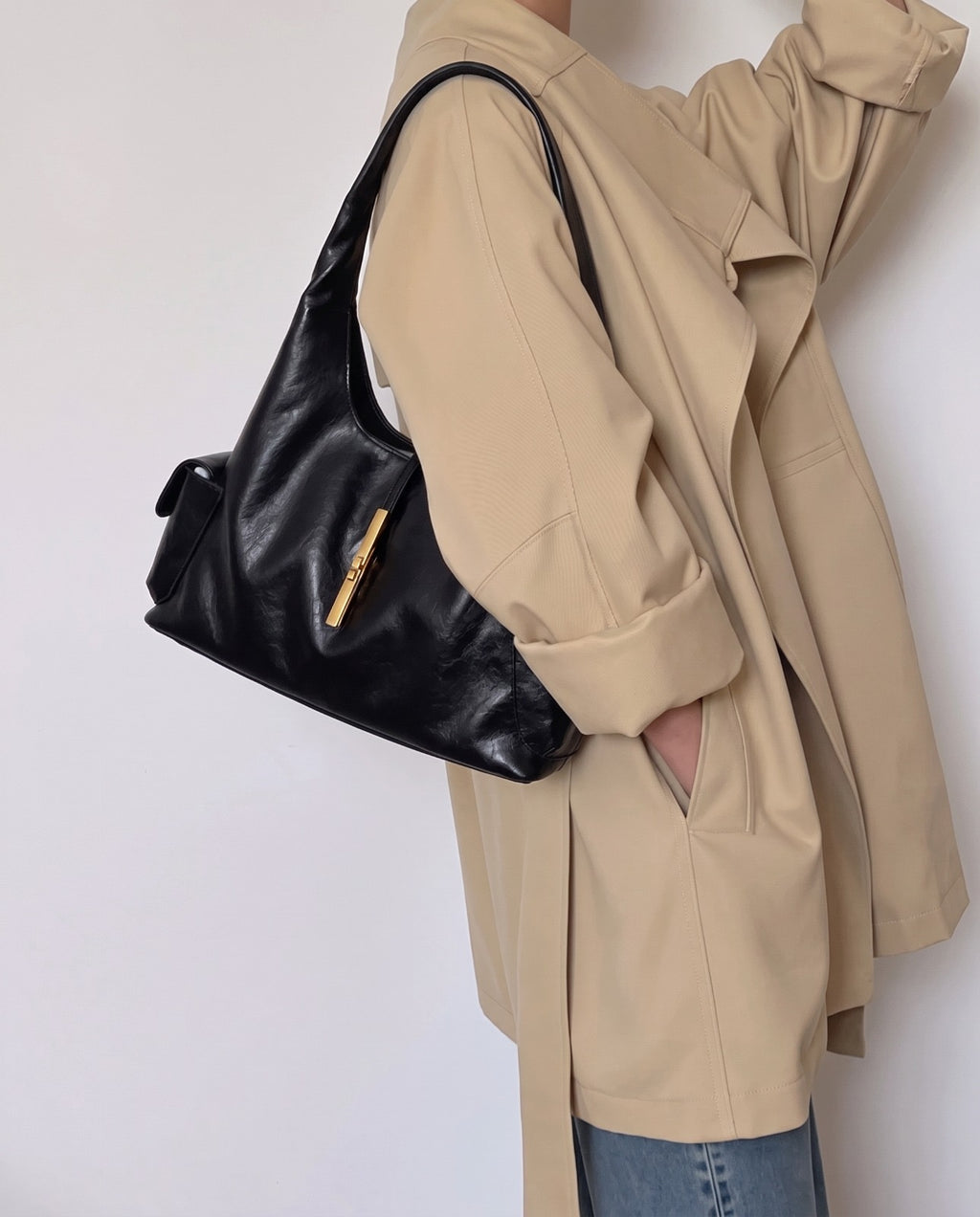 The Slouch Utility Bag in Black