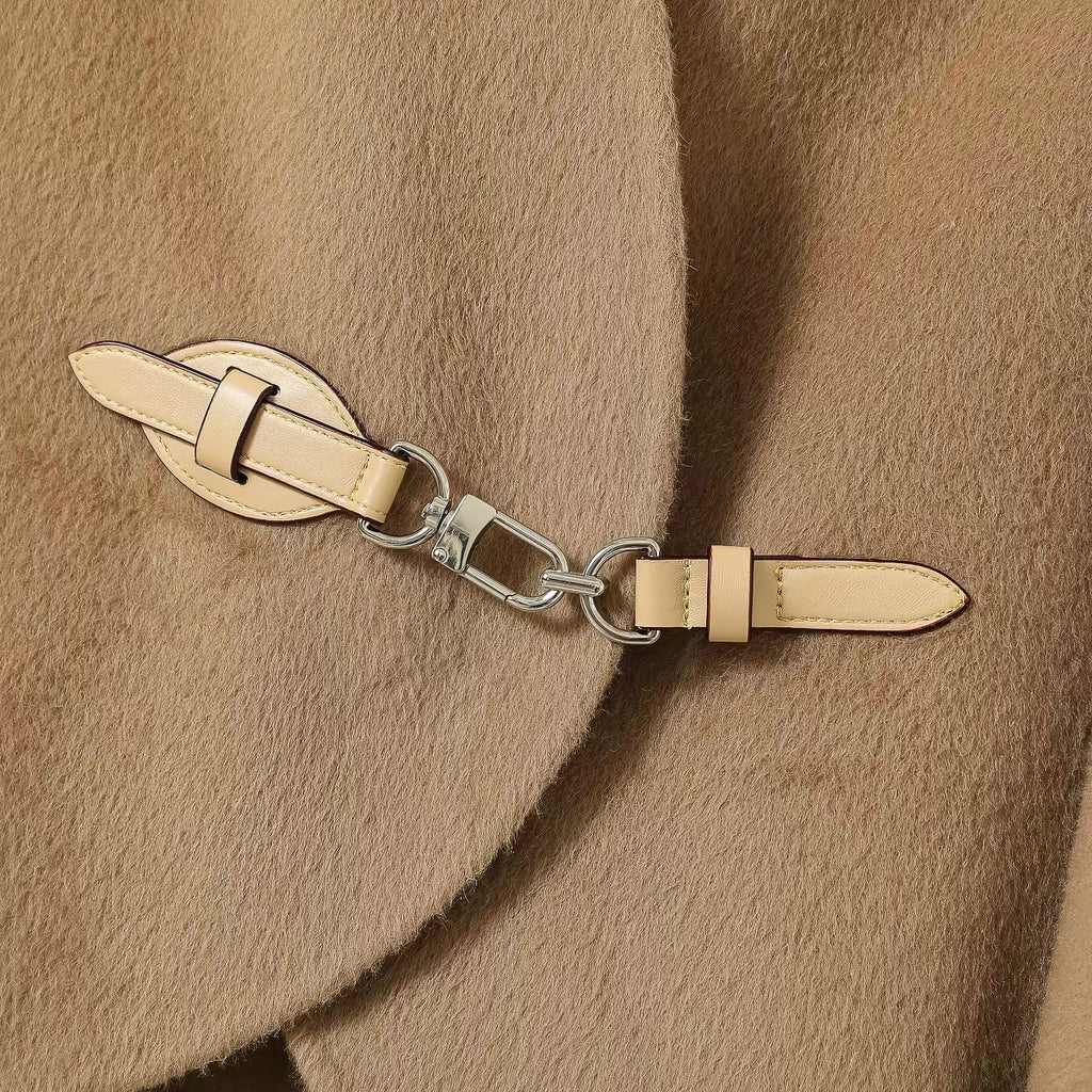 The Belted Wrap Wool Jacket