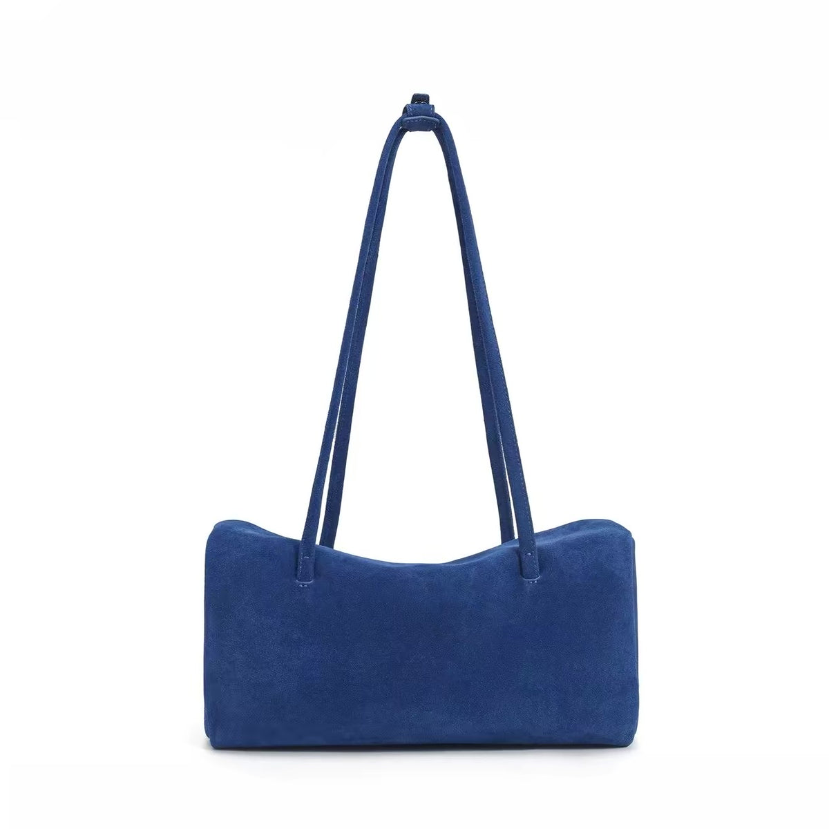 Suede Shoulder Bag in Royal Blue