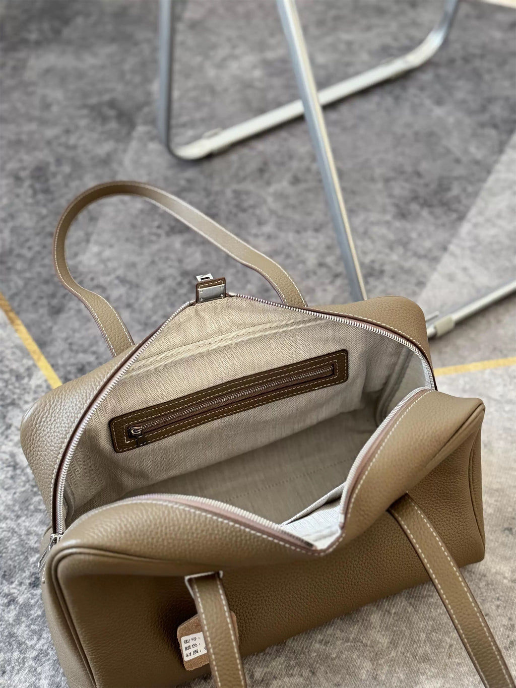The Duffle Bag in Taupe