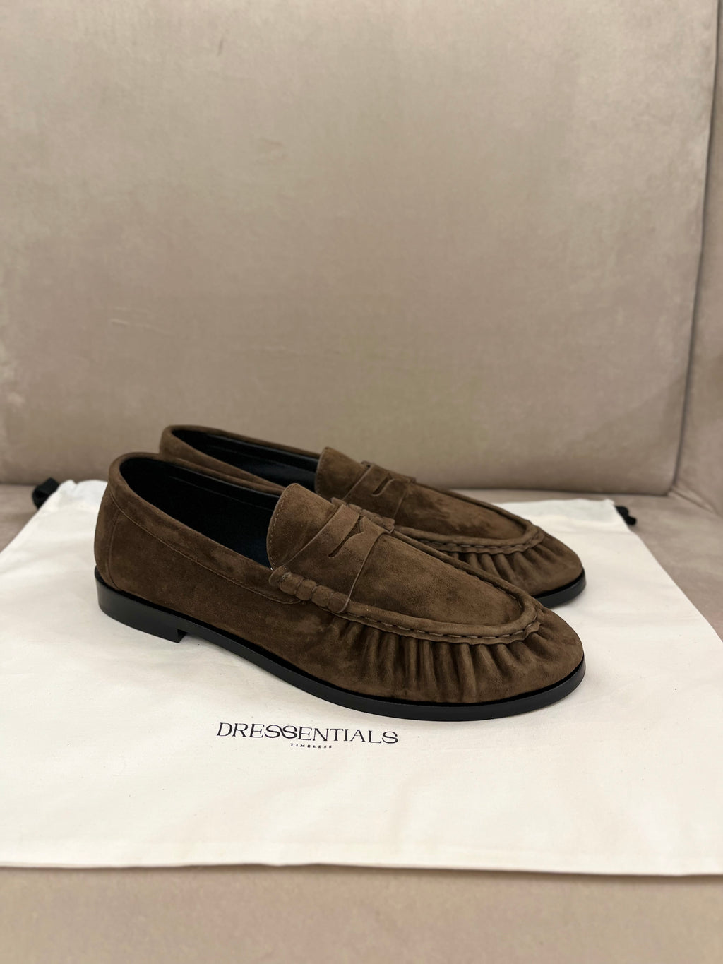 Suede Brown Loafers