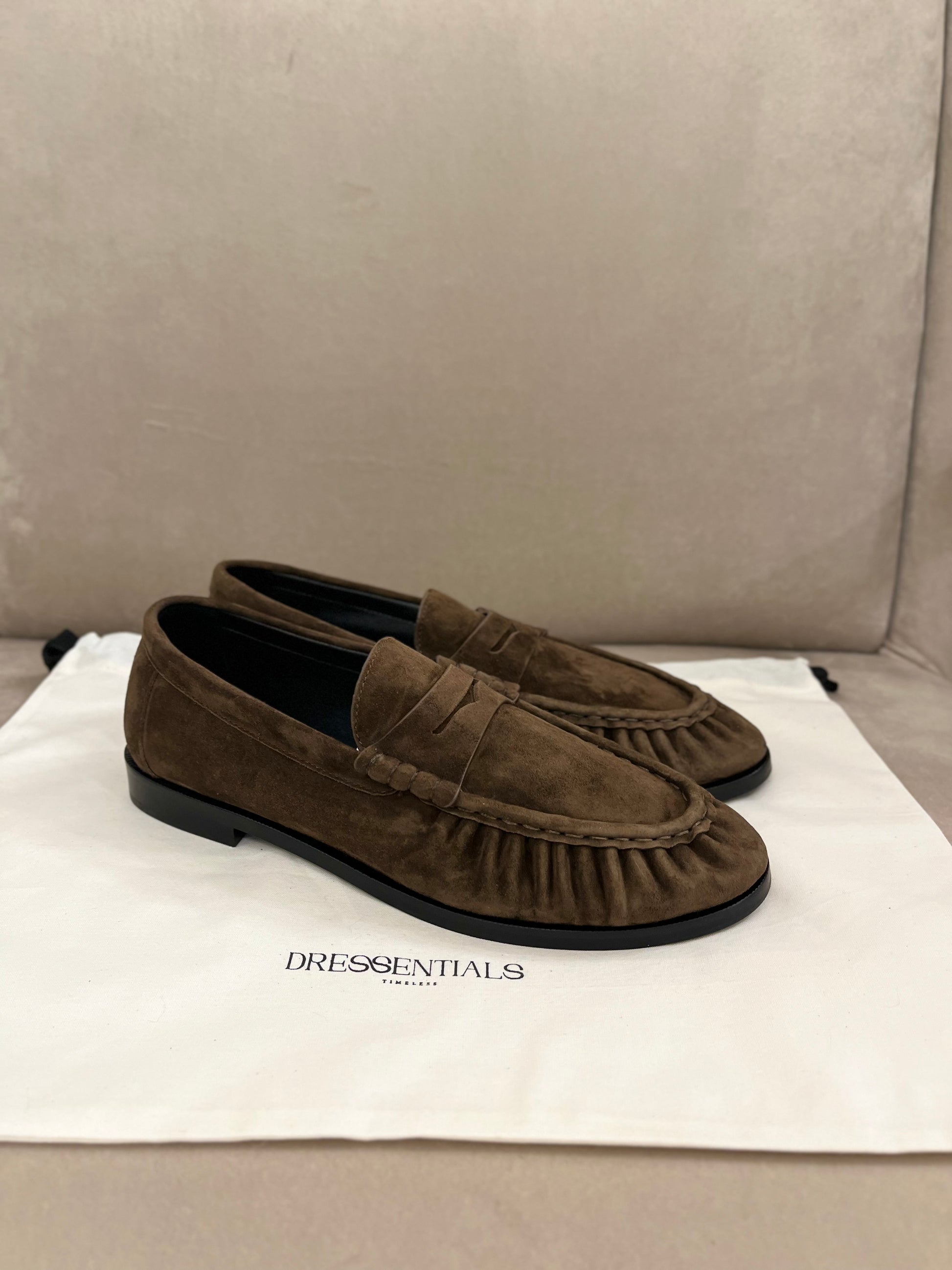 Suede Brown Loafers
