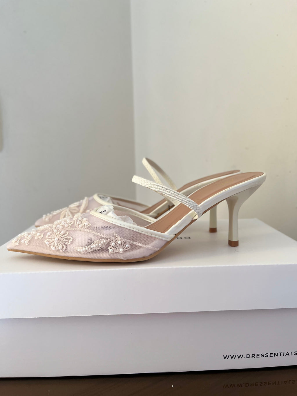 Bridal Embroidered Heels (Immediate)