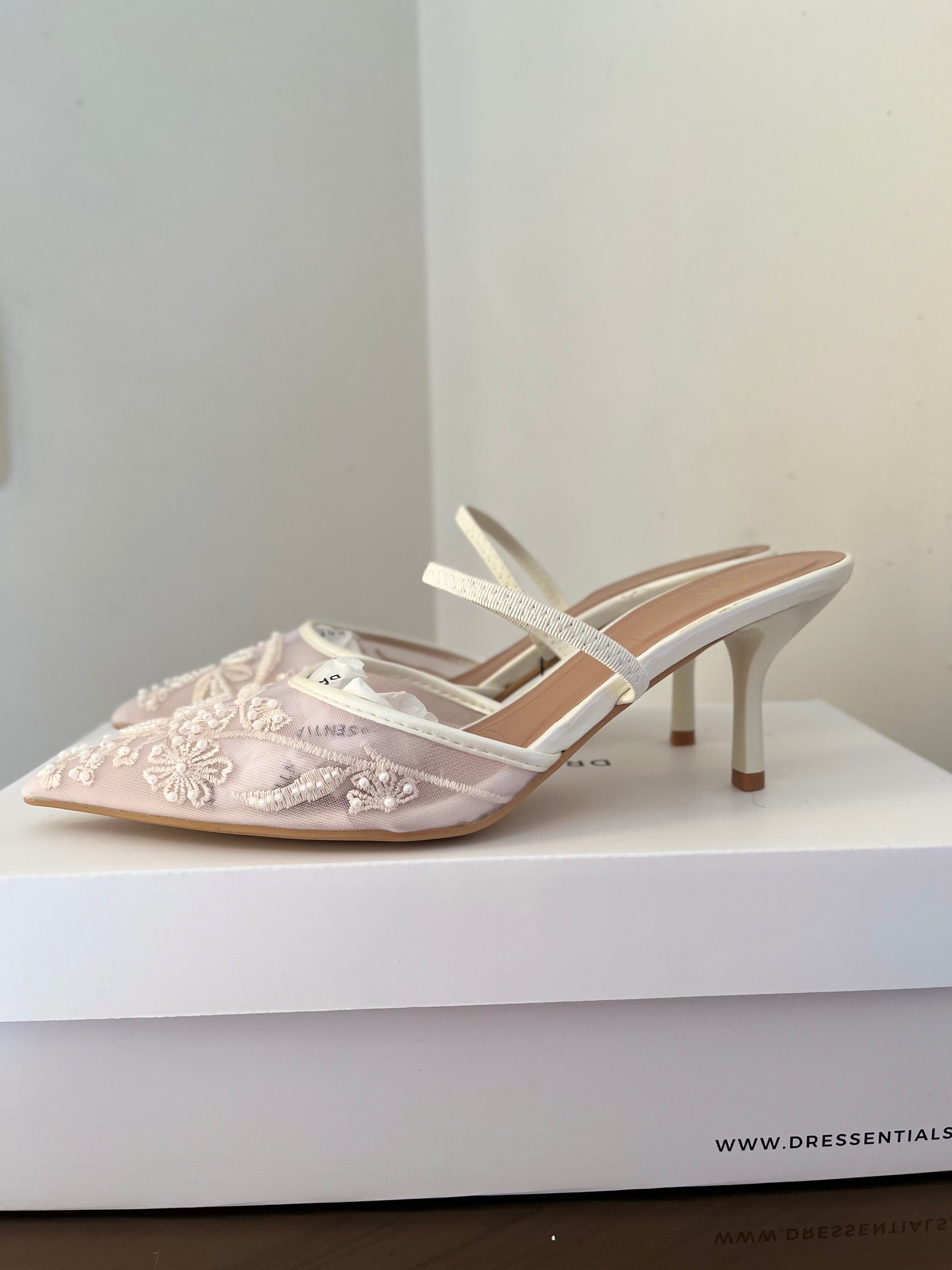 Bridal Embroidered Heels (Immediate)