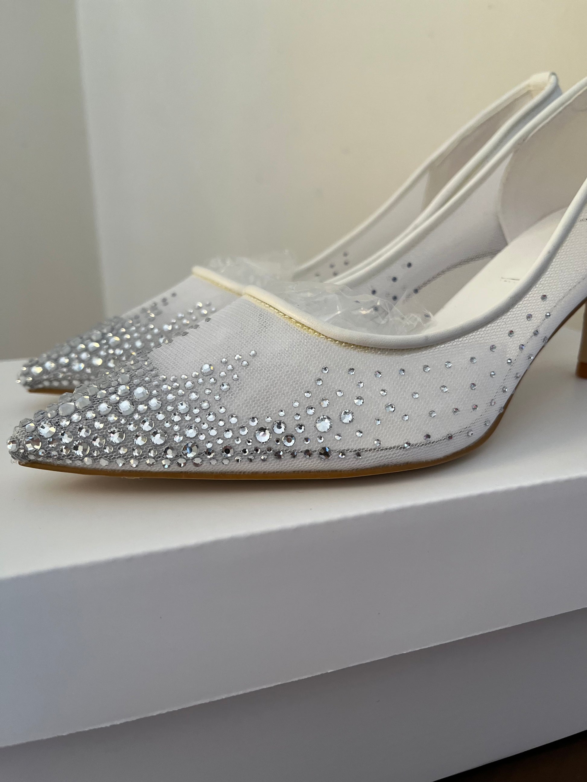 Studded Bridal Heels (Immediate)