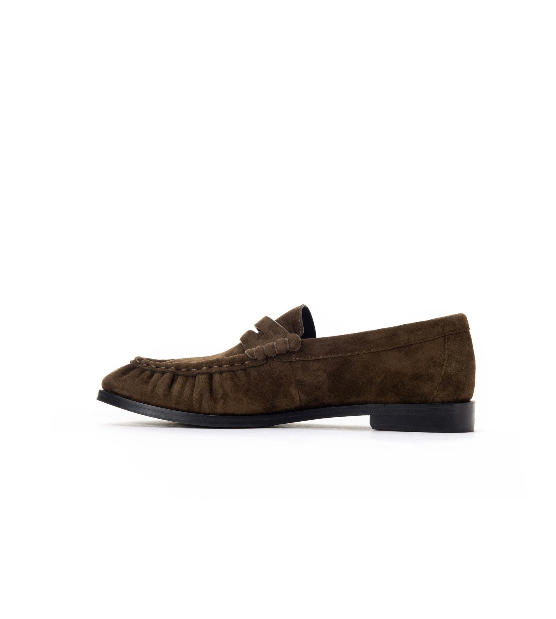 Suede Brown Loafers