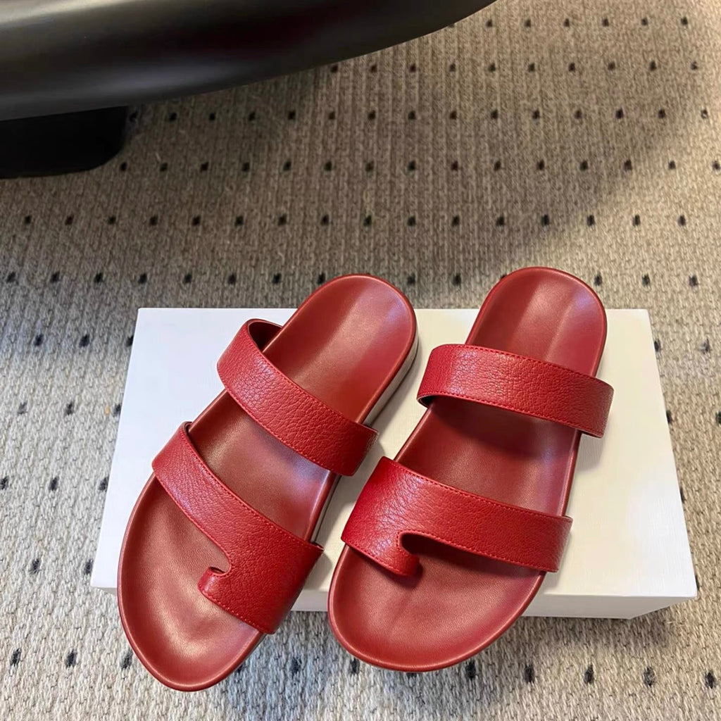 The Two-Band Leather Sandals (Immediate)