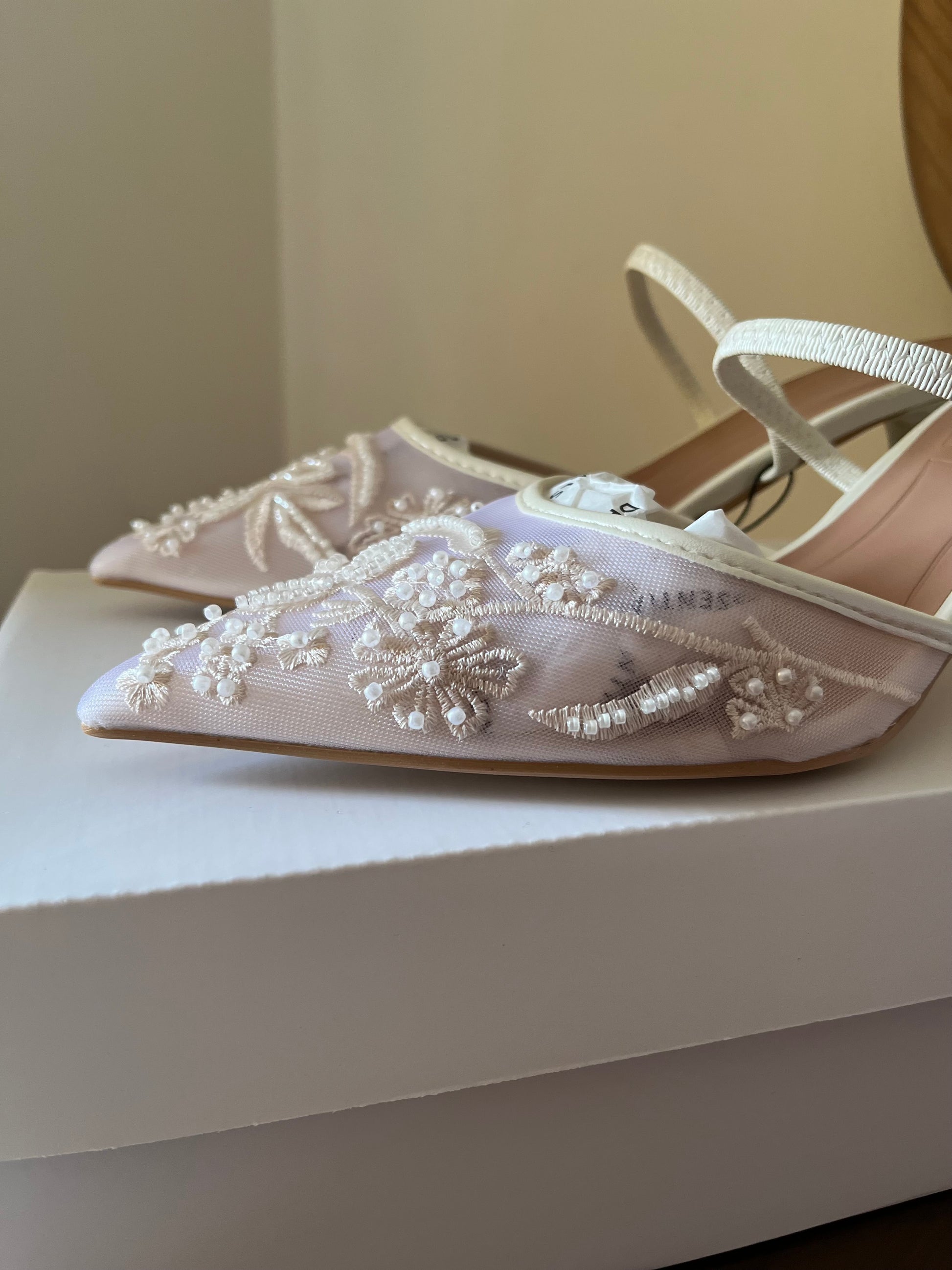 Bridal Embroidered Heels (Immediate)